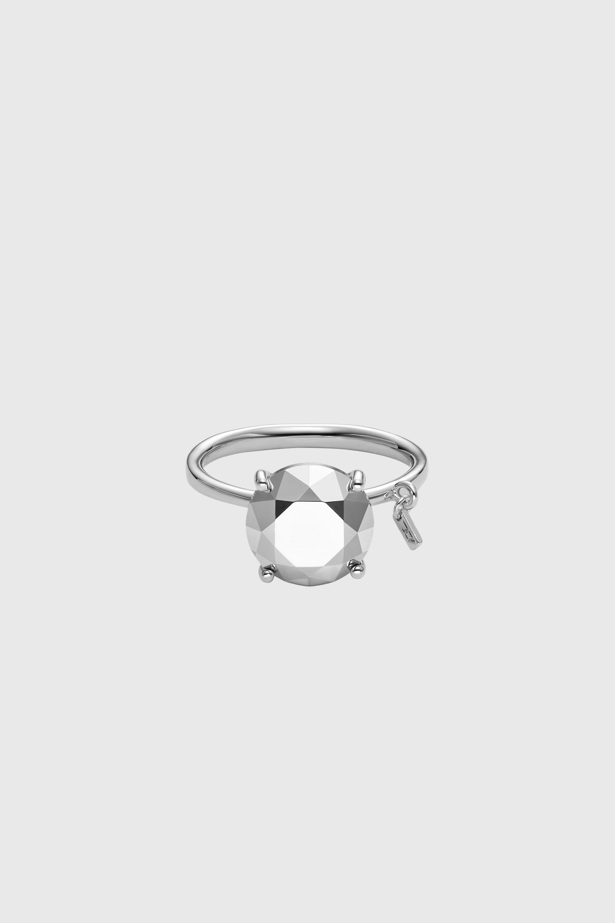 Diesel - DL1353040 STERLING SILVER JEWEL, Anillo de plata esterlina con corte de diamante Unisex in Plateado - 2