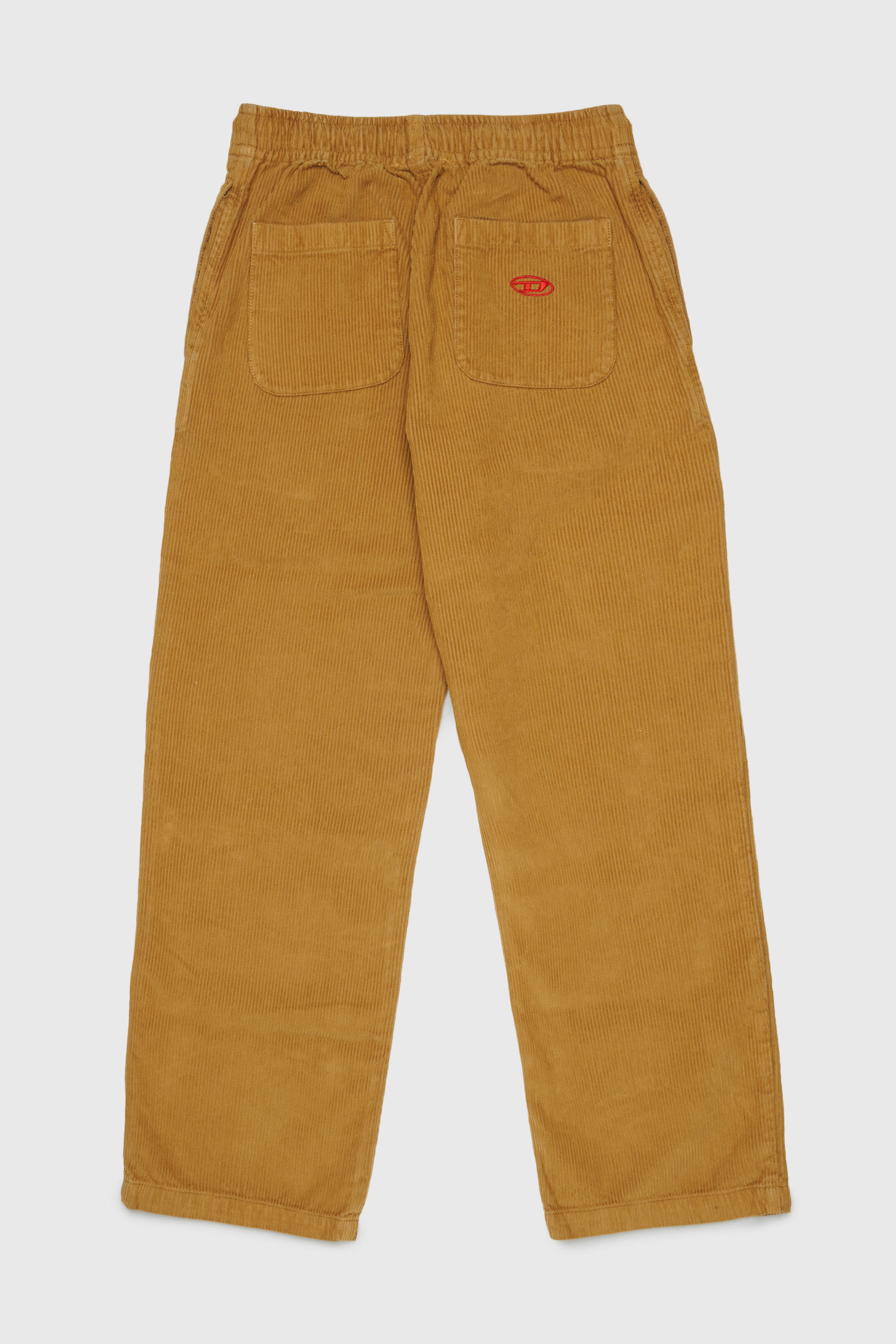 Diesel - PMILL, Man's Corduroy pants with drawstring waist in Brown - 2