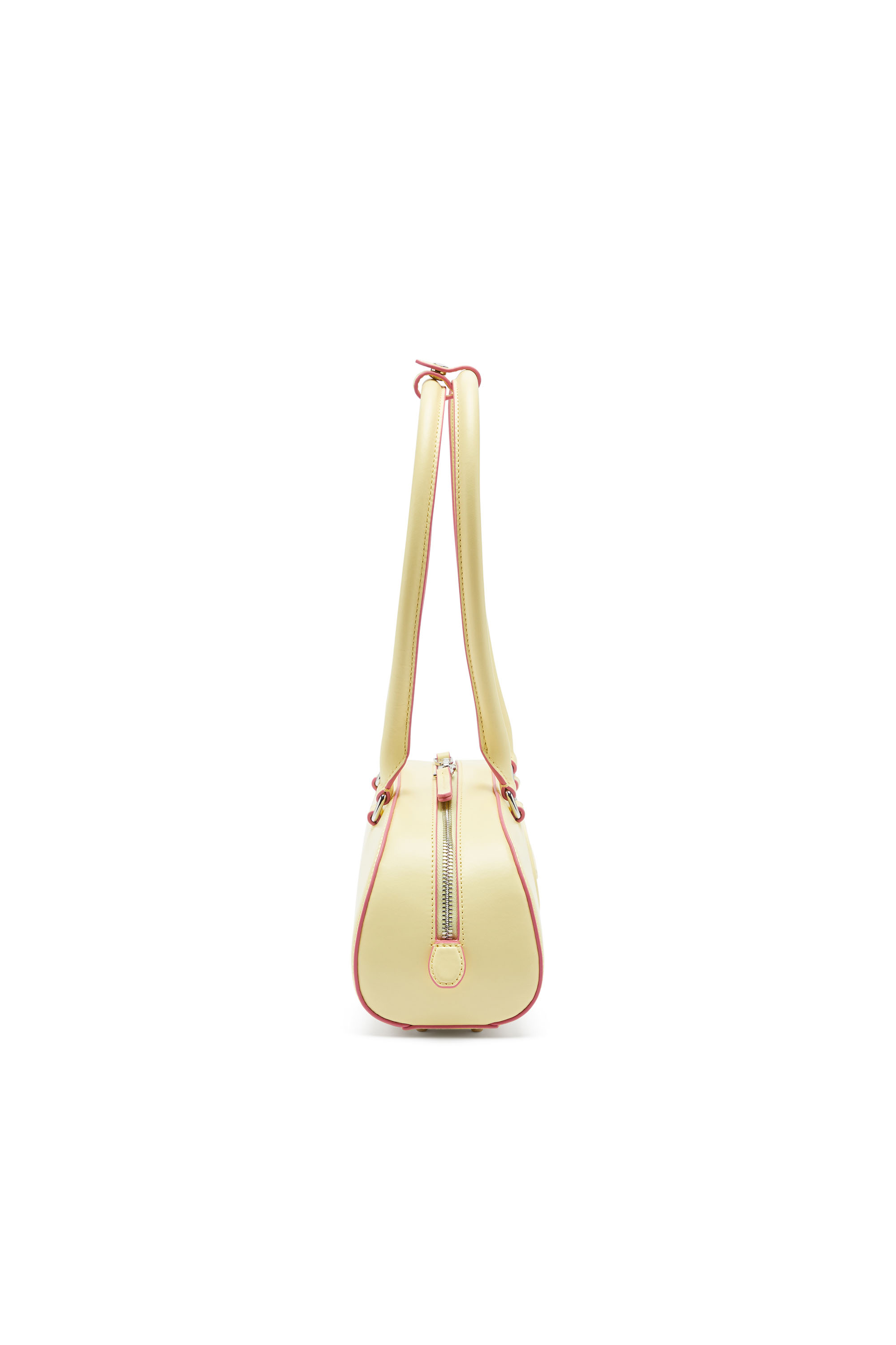 Diesel - 1DR DOME SHOULDER EW, 1DR Dome - Bolso bowling alargado en piel Mujer in Amarillo - 4