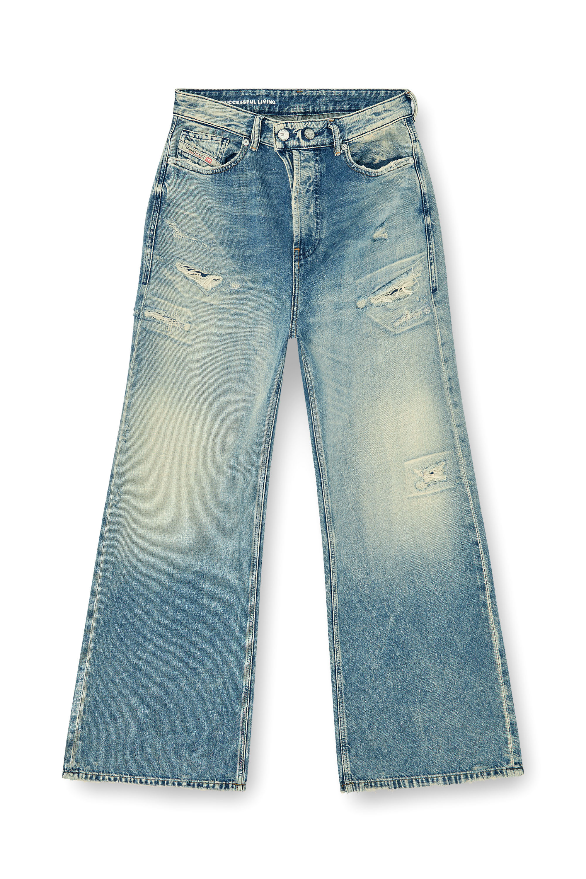Diesel - Relaxed Jeans 1996 D-Sire 09P62 Mujer, Azul medio - 3