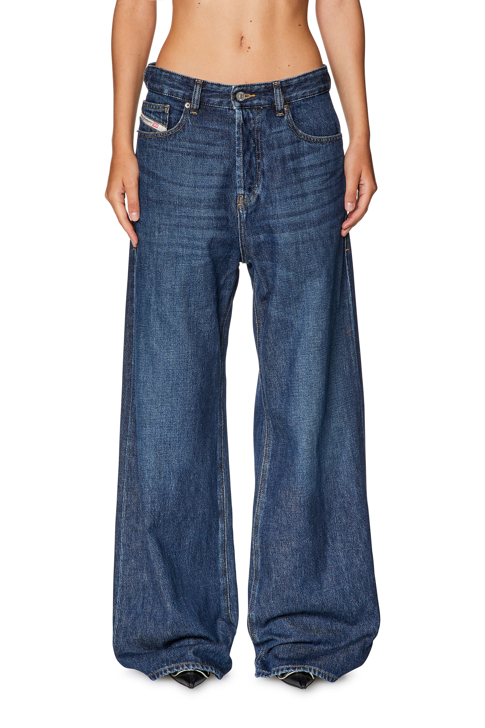 Diesel - Relaxed Jeans 1996 D-Sire 09C03 Mujer, Azul Oscuro - 3