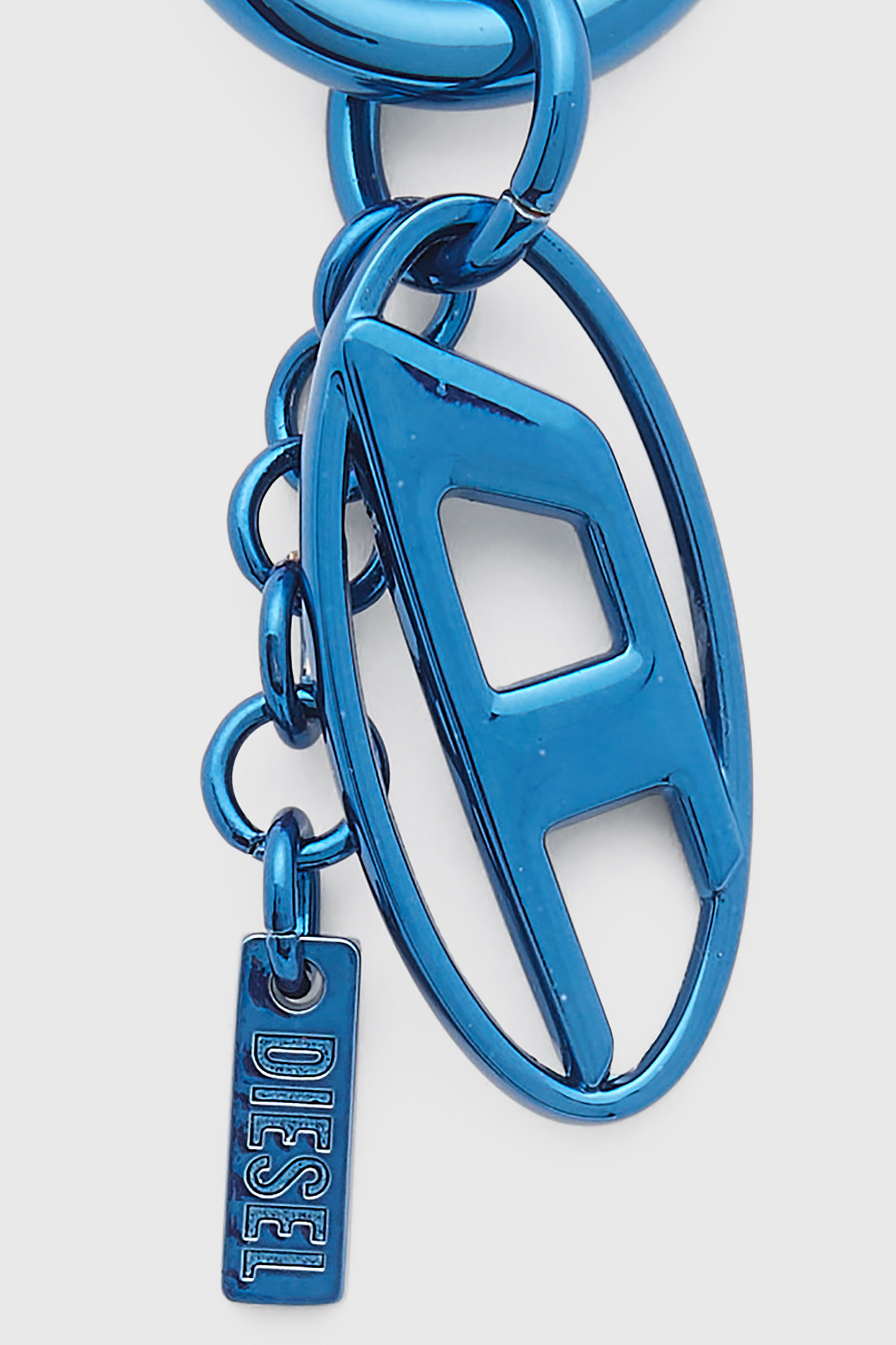 Diesel - CHARM-OVAL D, Charm met&aacute;lico con charm Oval D Unisex in Azul marino - 3