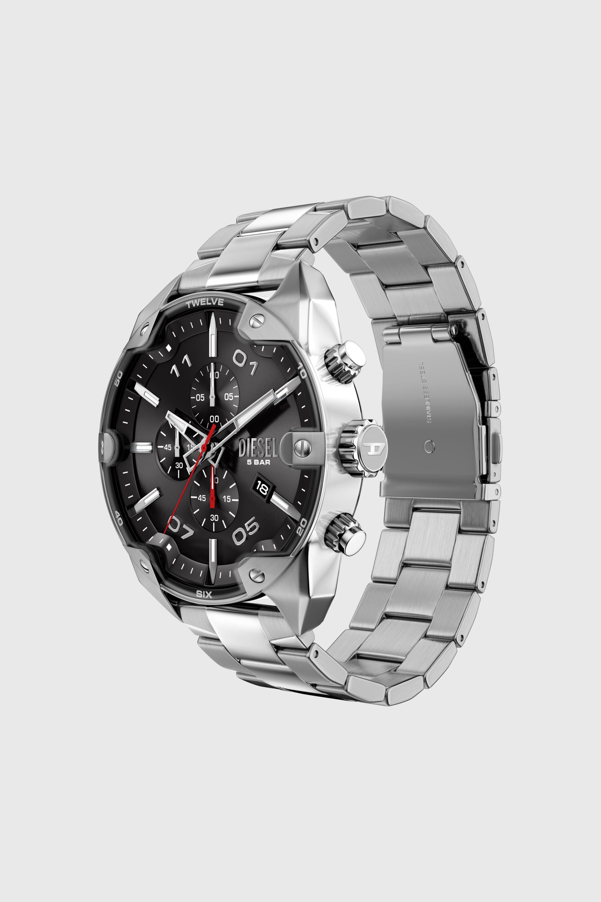 Diesel - DZ4709 WATCH, Reloj Spiked de acero inoxidable Hombre in Plateado - 2