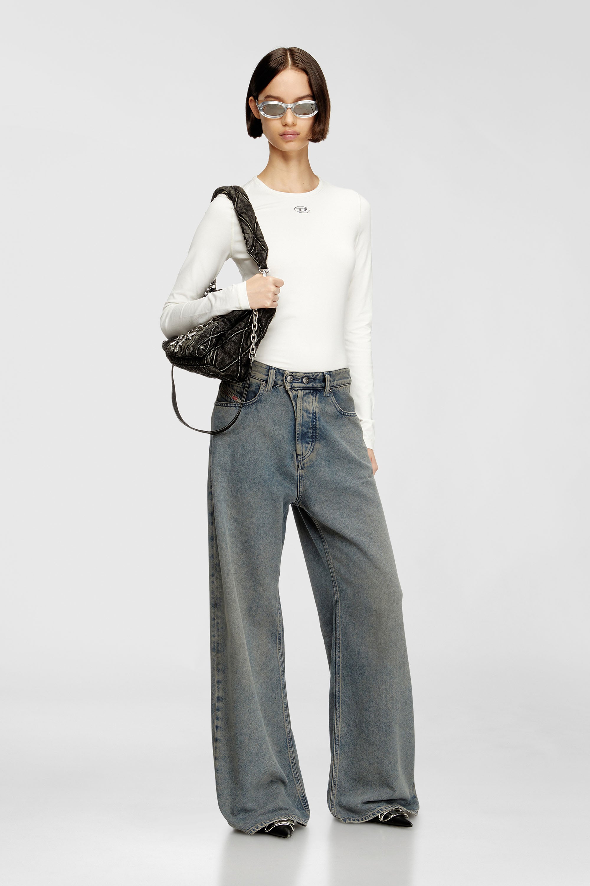 Diesel - Relaxed Jeans 1996 D-Sire 09N24 Mujer, Azul medio - 1