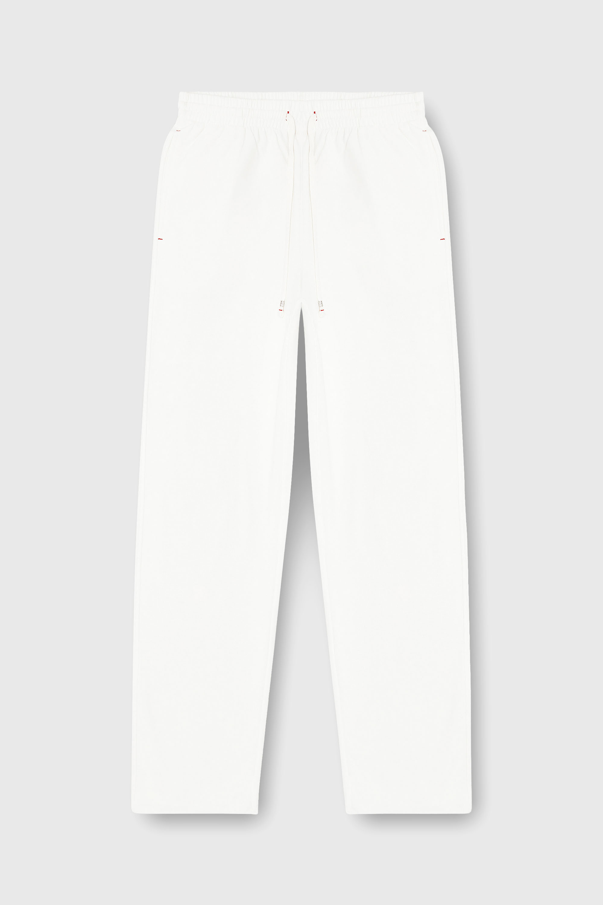 Diesel - INDRA-D-CORE, Pantal&oacute;n de ch&aacute;ndal afelpado con bajos al corte Mujer in Blanco - 2