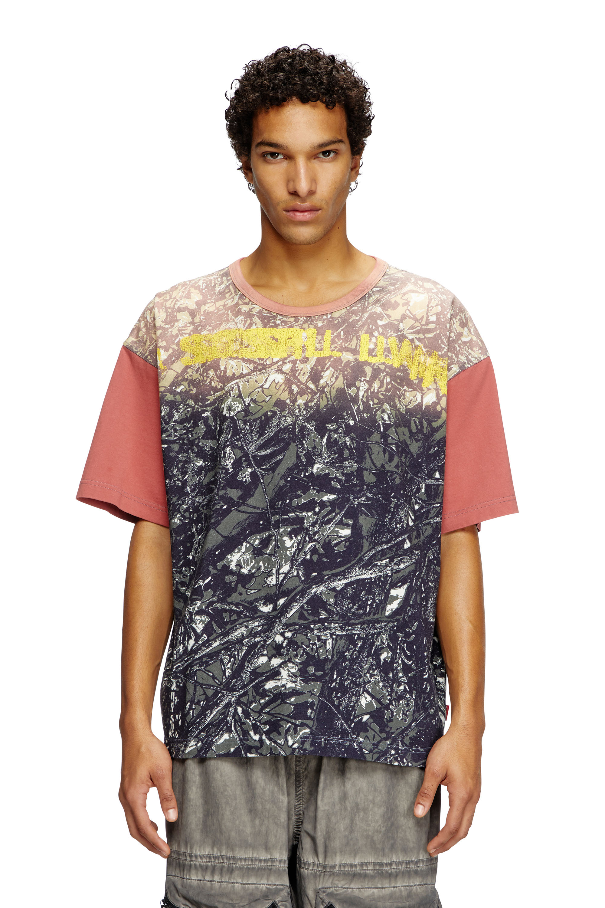 Diesel - T-BOXT-CAMOU, Camiseta con estampado de camuflaje glitch Hombre in Multicolor - 1