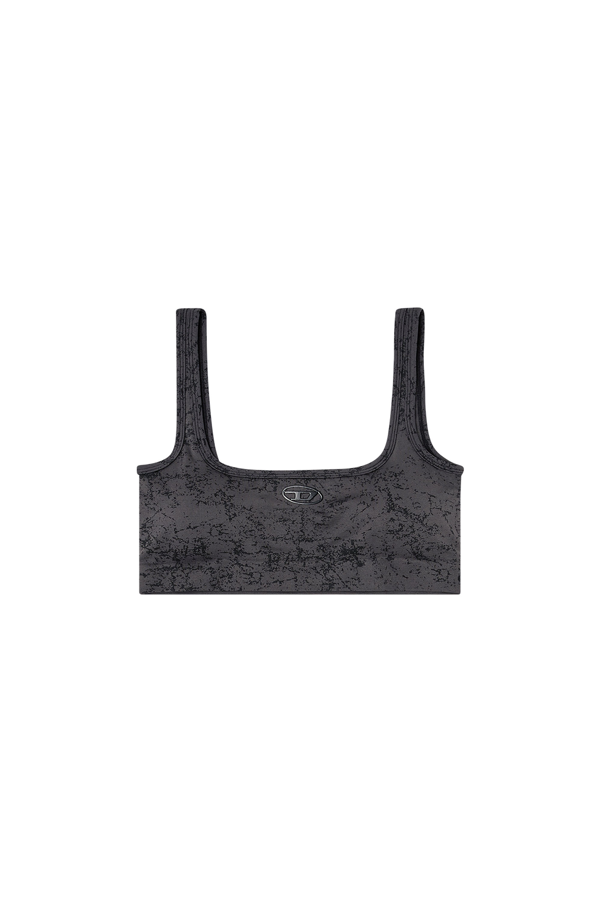 Diesel - HELLA-UTLT, Top deportivo con estampado utility Mujer in Gris - 2