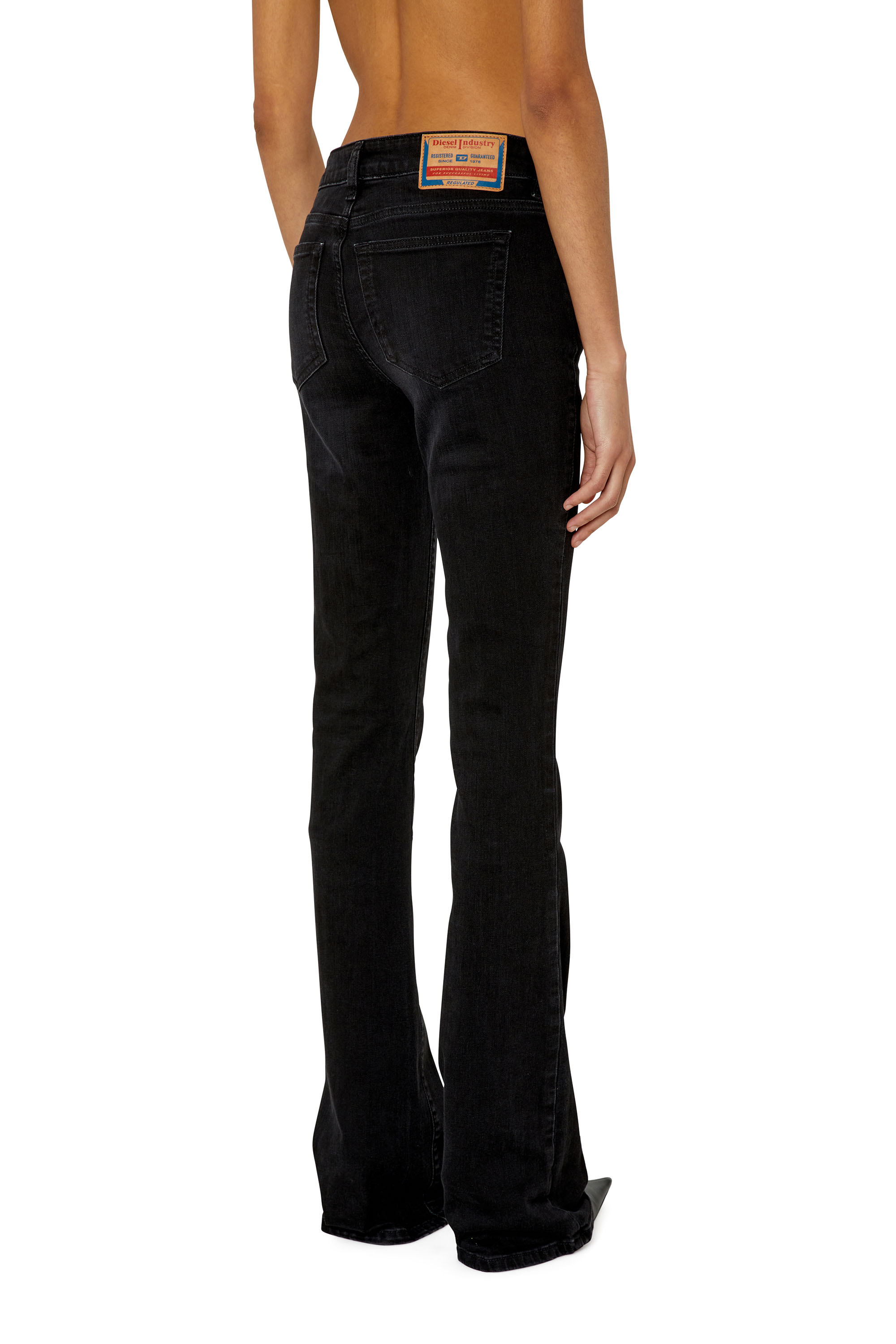 Diesel - 1969 D-EBBEY 0TFAS Bootcut and Flare Jeans, Negro/Gris oscuro - Image 4