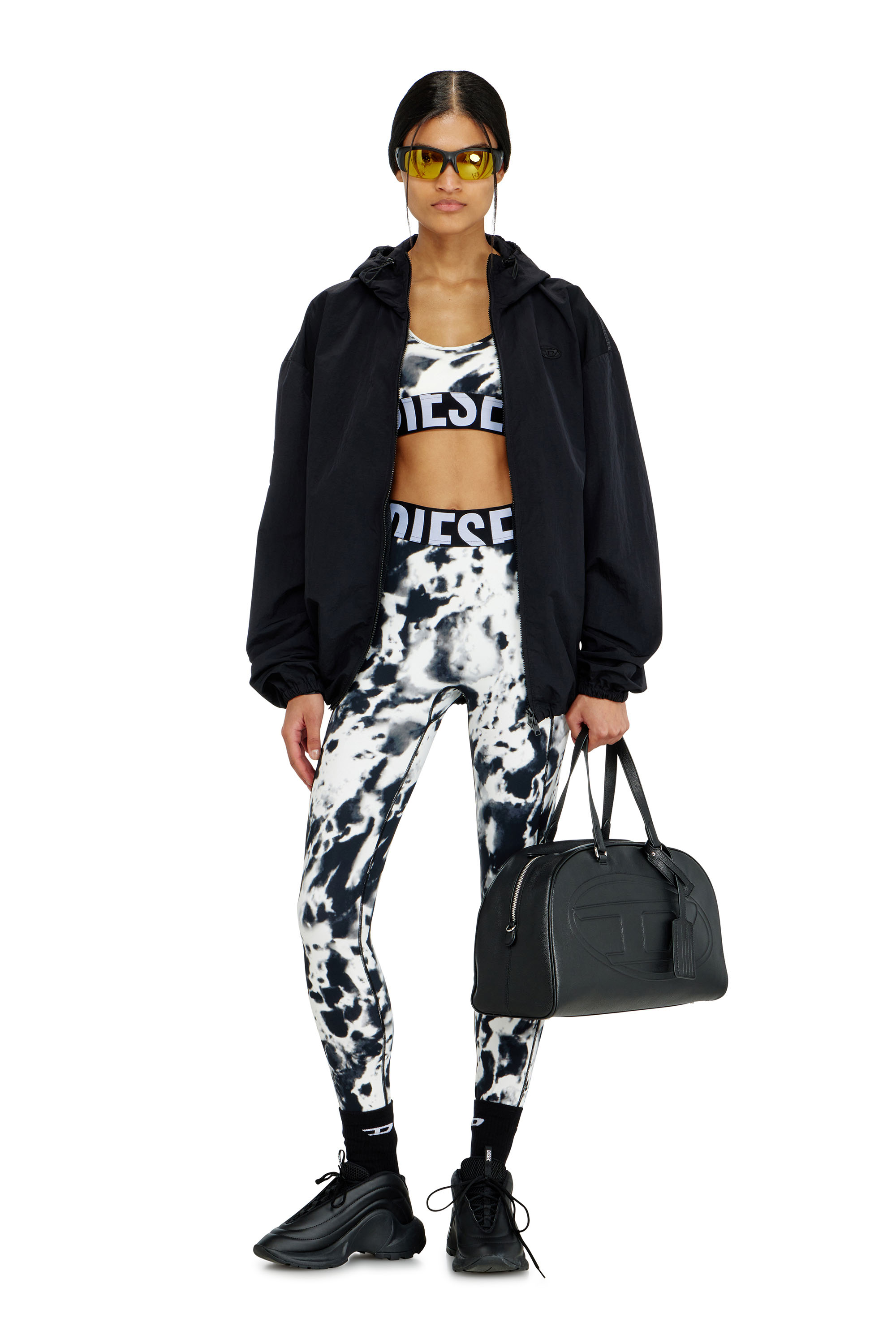 Diesel - ALLISON-D-POP, Sujetador deportivo de microfibra estampada Mujer in Multicolor - 4