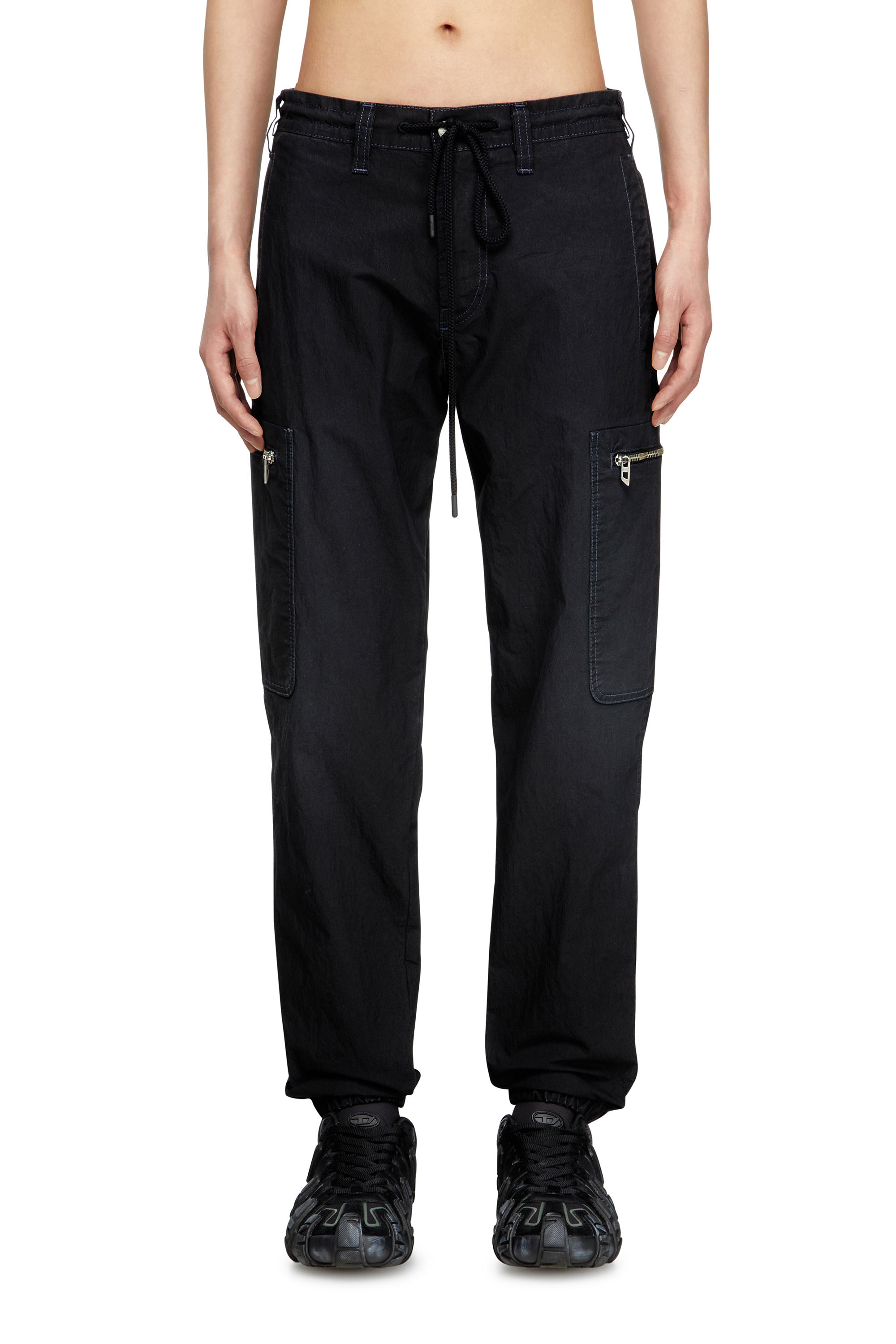 Diesel - Slim D-Lab JoggJeans® 068SJ Unisex, Negro/Gris oscuro - 1