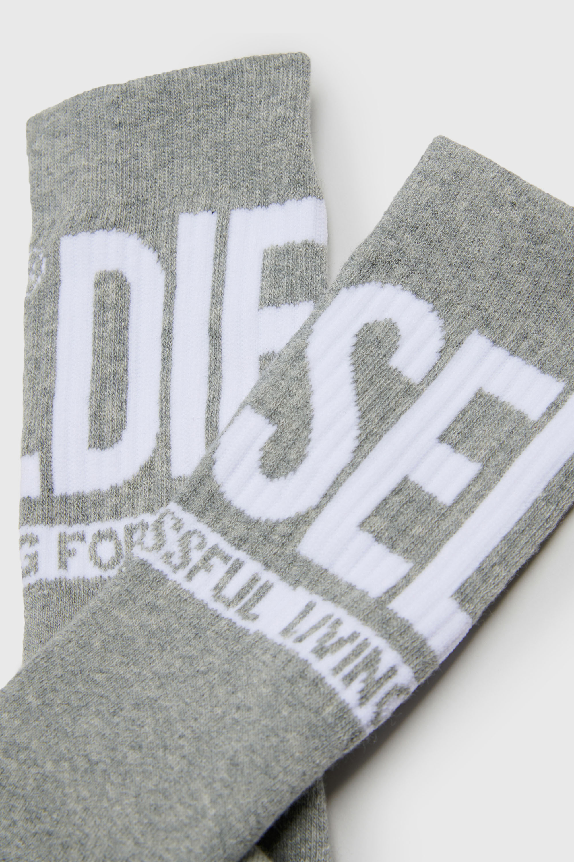Diesel - SKM-ZRAYBIPACK, Set de dos pares de calcetines con logotipo Hombre in Negro - 3