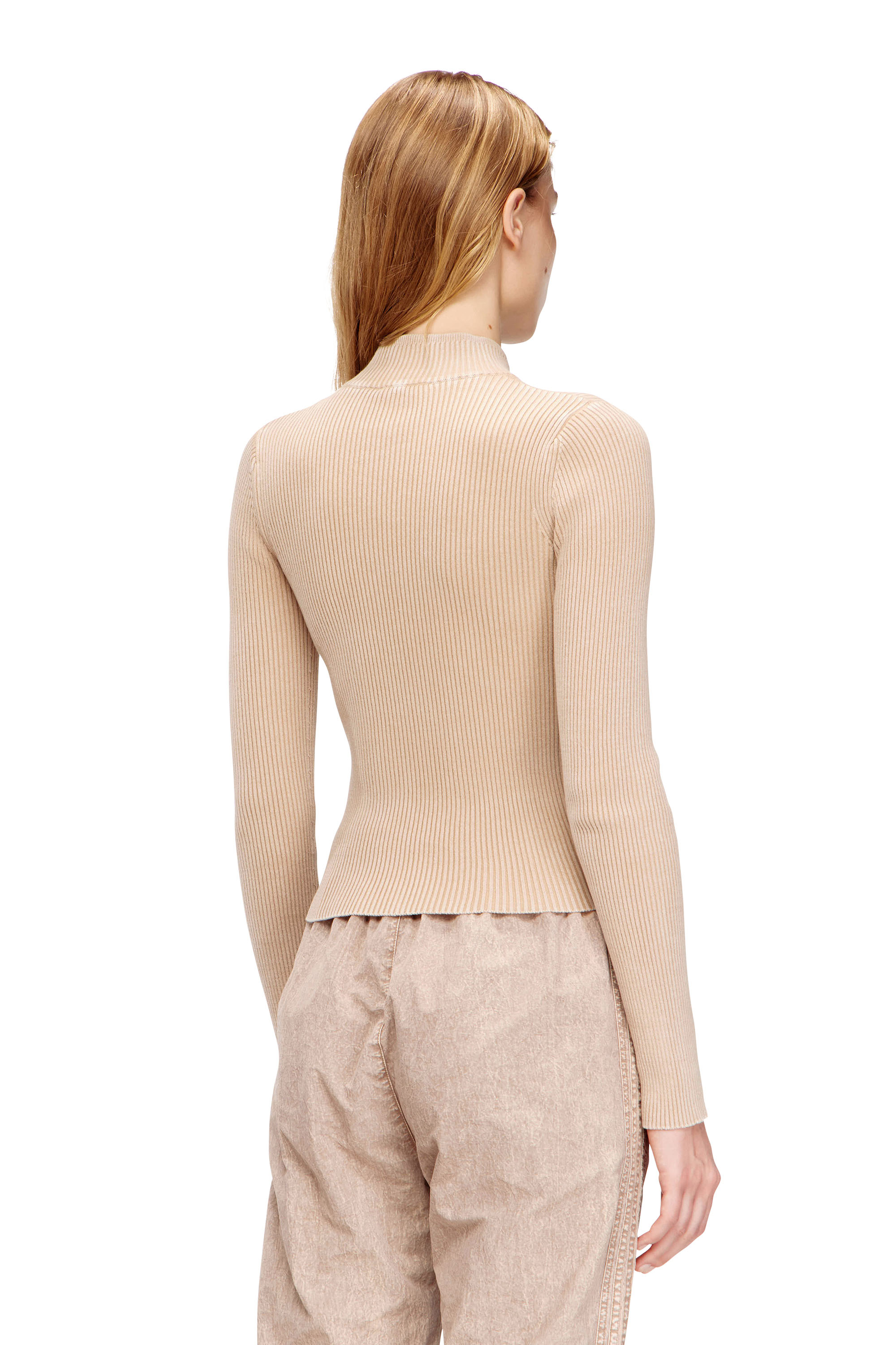 Diesel - M-MELISSA, C&aacute;rdigan con cremallera y bolsillos cargo de denim Mujer in ToBeDefined - 4