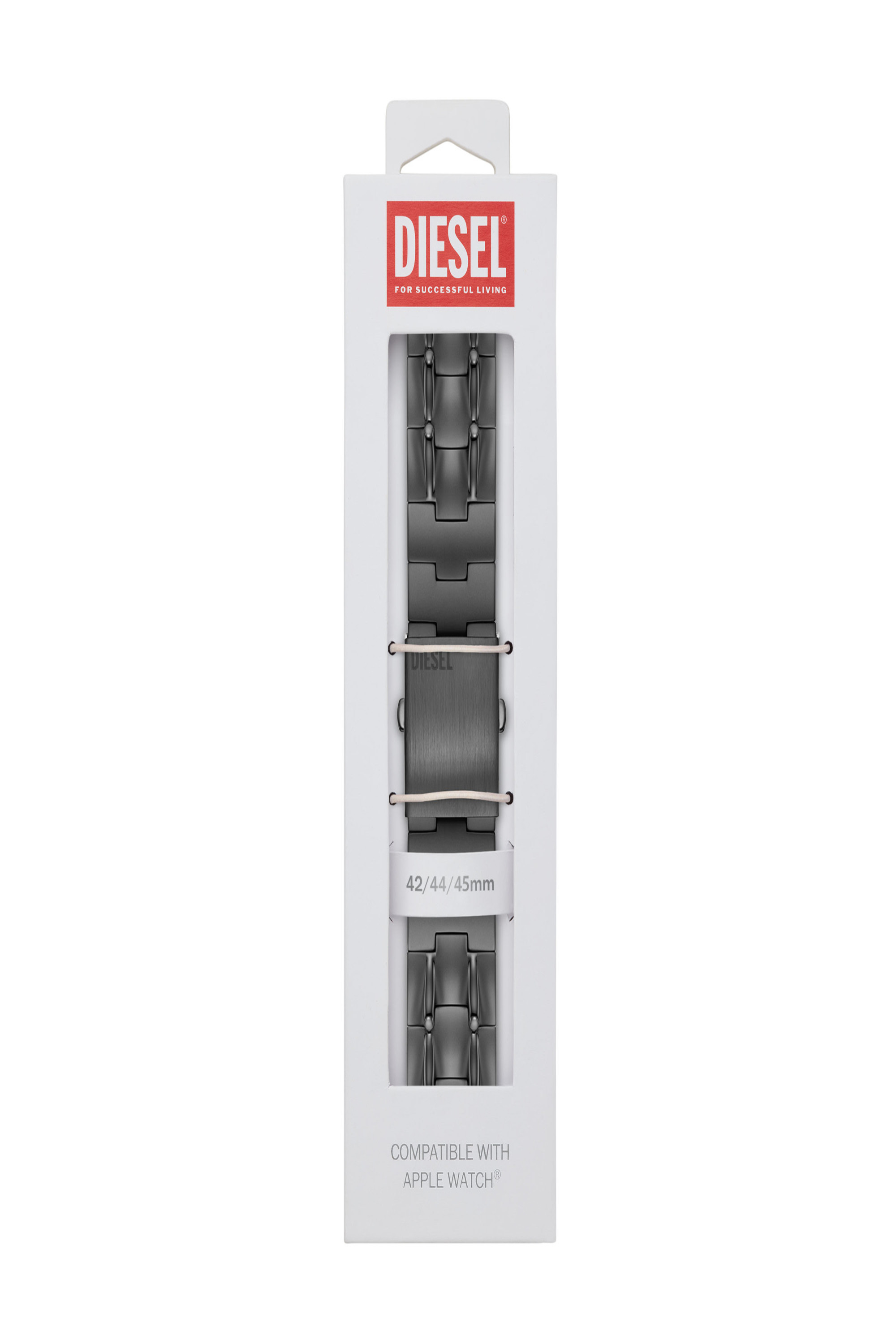 Diesel - DSS0015, Correa de acero inoxidable por Apple Watch&reg;, 42mm, 44mm, y 45mm. Unisex in Gris - 2