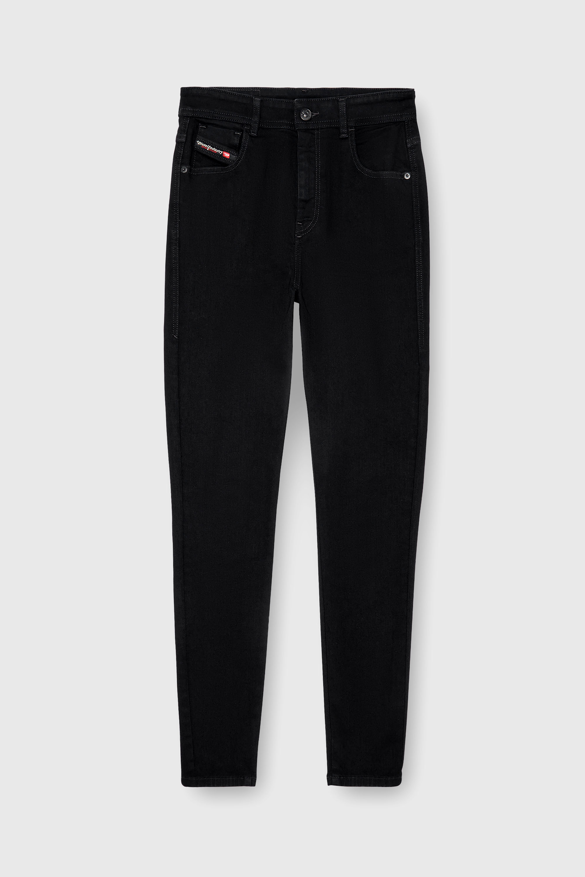 Diesel - Skinny Jeans 1984 Slandy-High 069EF Mujer, Negro/Gris oscuro - 6