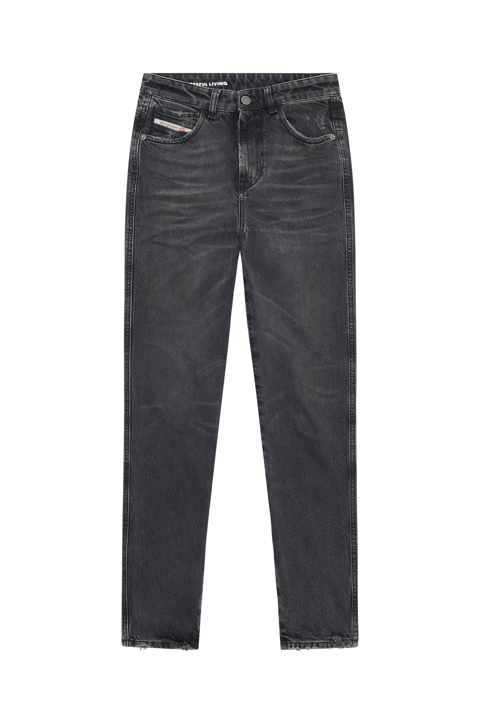 Diesel - 1994 09E78 Straight Jeans, Negro/Gris oscuro - Image 5