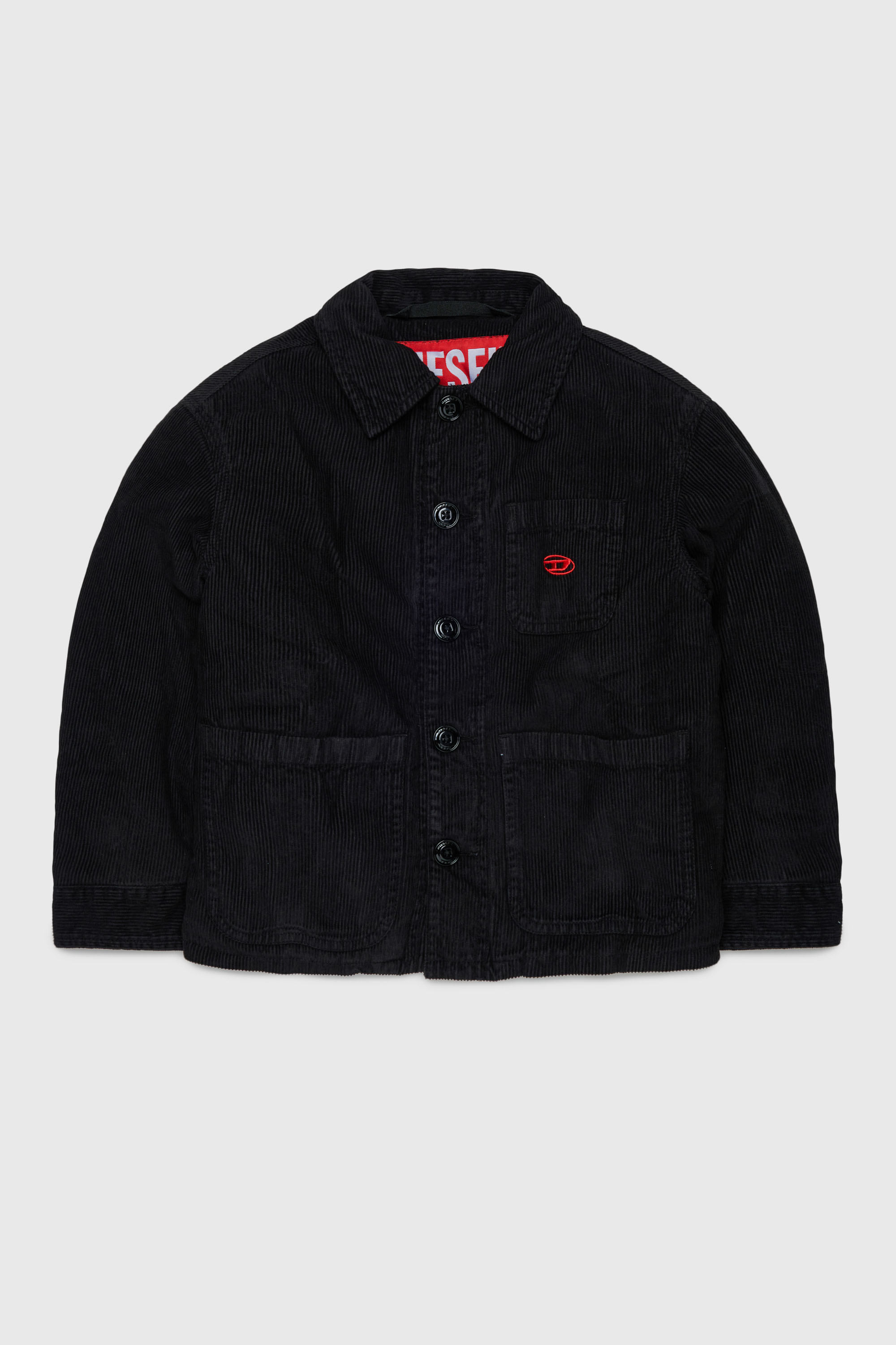 Diesel - JMILL, Sobrecamisa de pana Hombre in Negro - 1