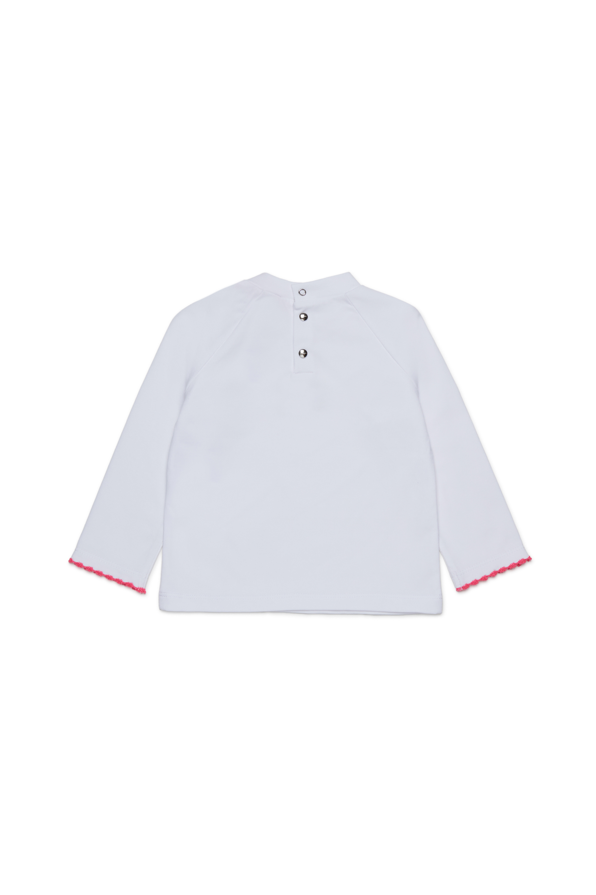 Diesel - TRESPYB, Camiseta de algodón con logo bordado Mujer in Blanco - 2