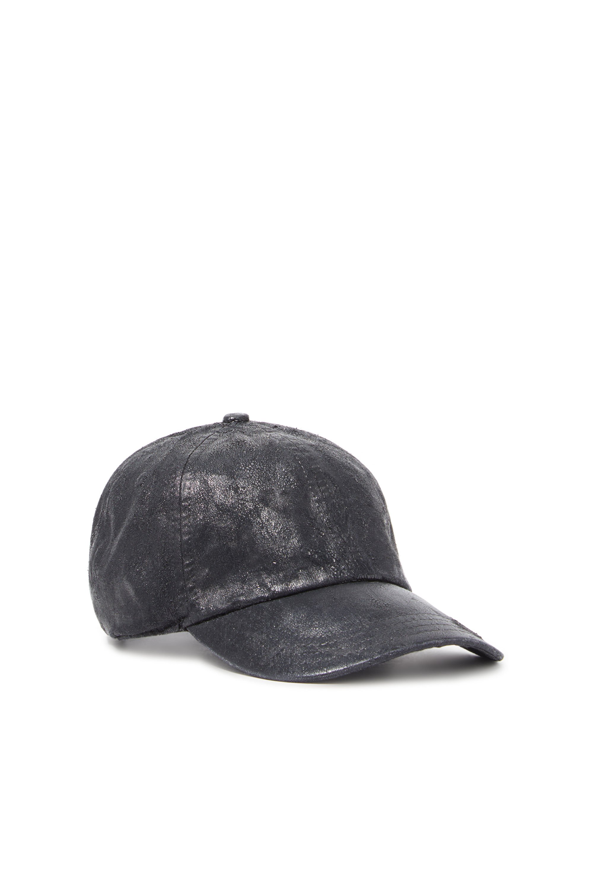 Diesel - C-CAP-CTD-DD, Gorra de béisbol en denim recubierto Unisex in Negro - 1