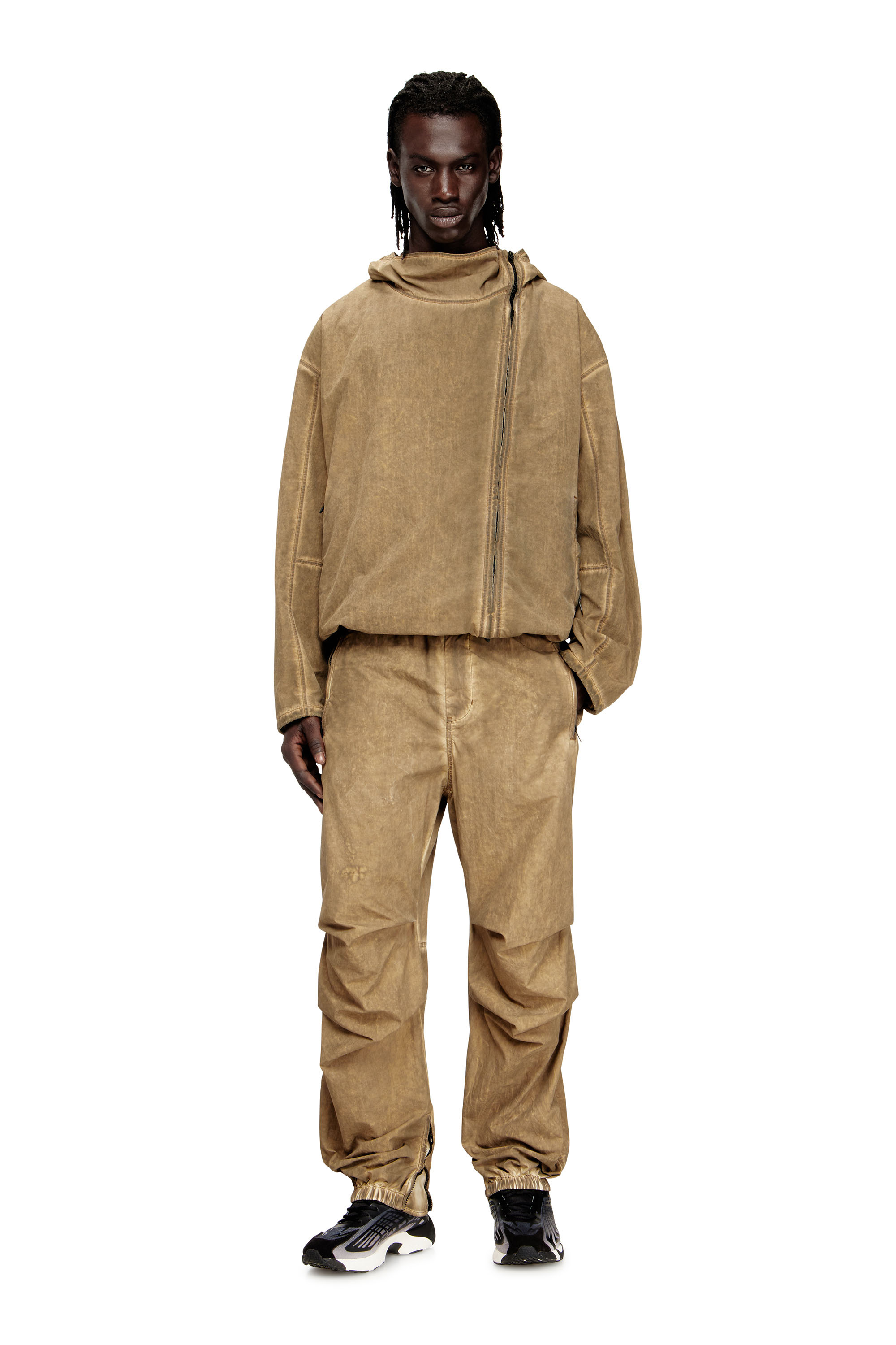 Diesel - J-SQUAD-TREAT, Chaqueta con capucha efecto suciedad en Taslan Hombre in ToBeDefined - 2