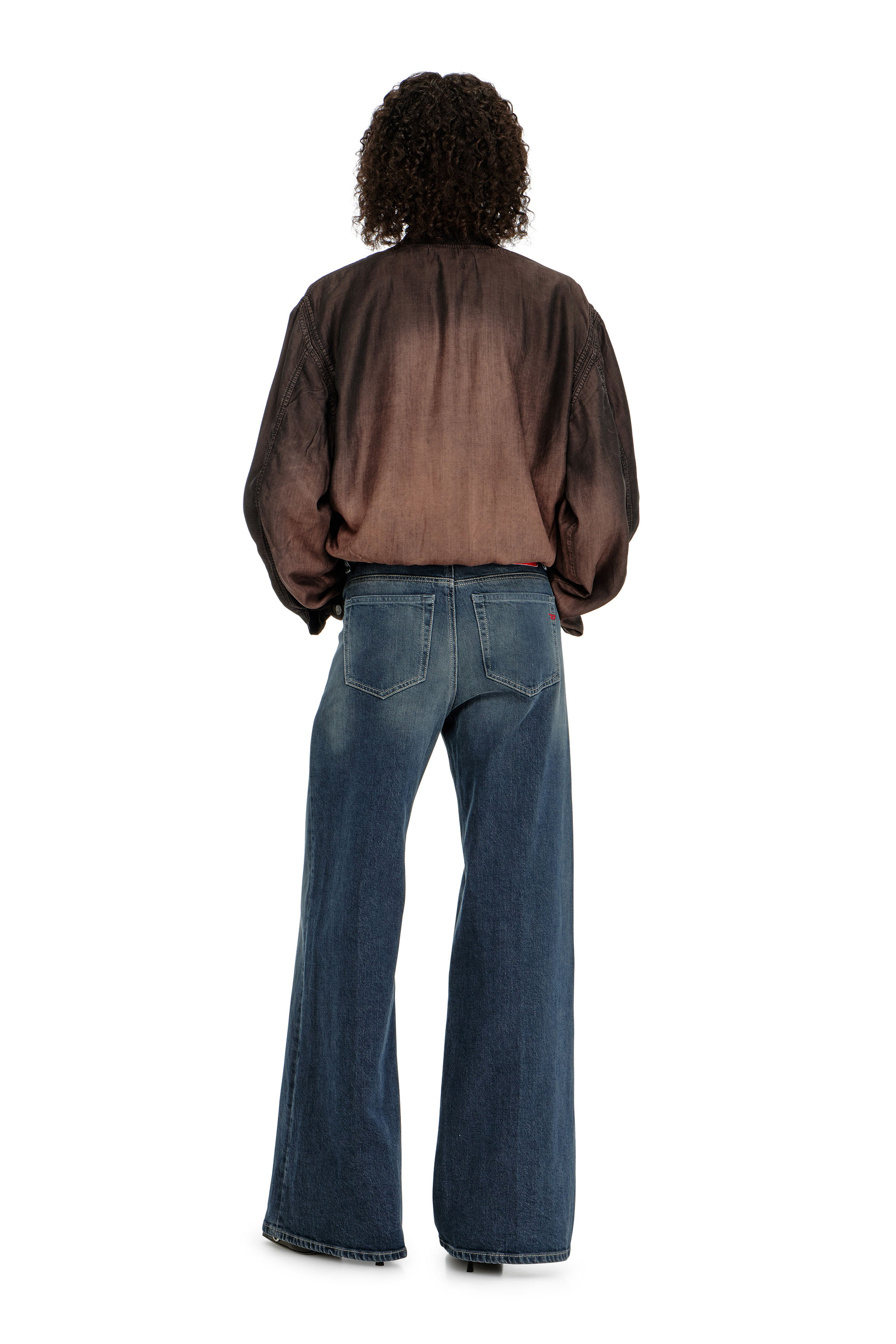 Diesel - Flare Jeans 1978 D-Akemi 007EI Mujer, Azul Oscuro - 3