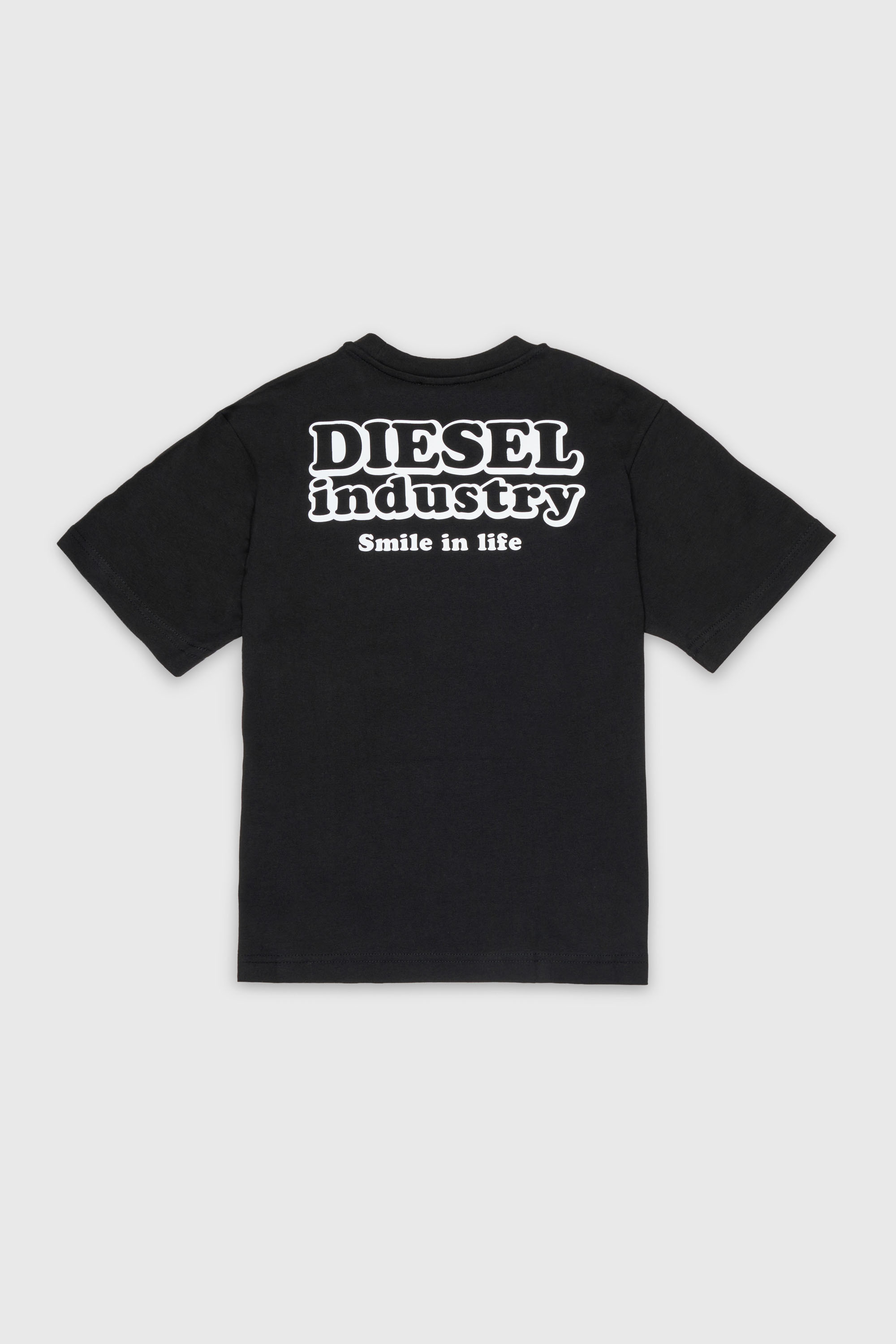 Diesel - TLODIM OVER, Camiseta con estampado Diesel Industry Hombre in Negro - 2