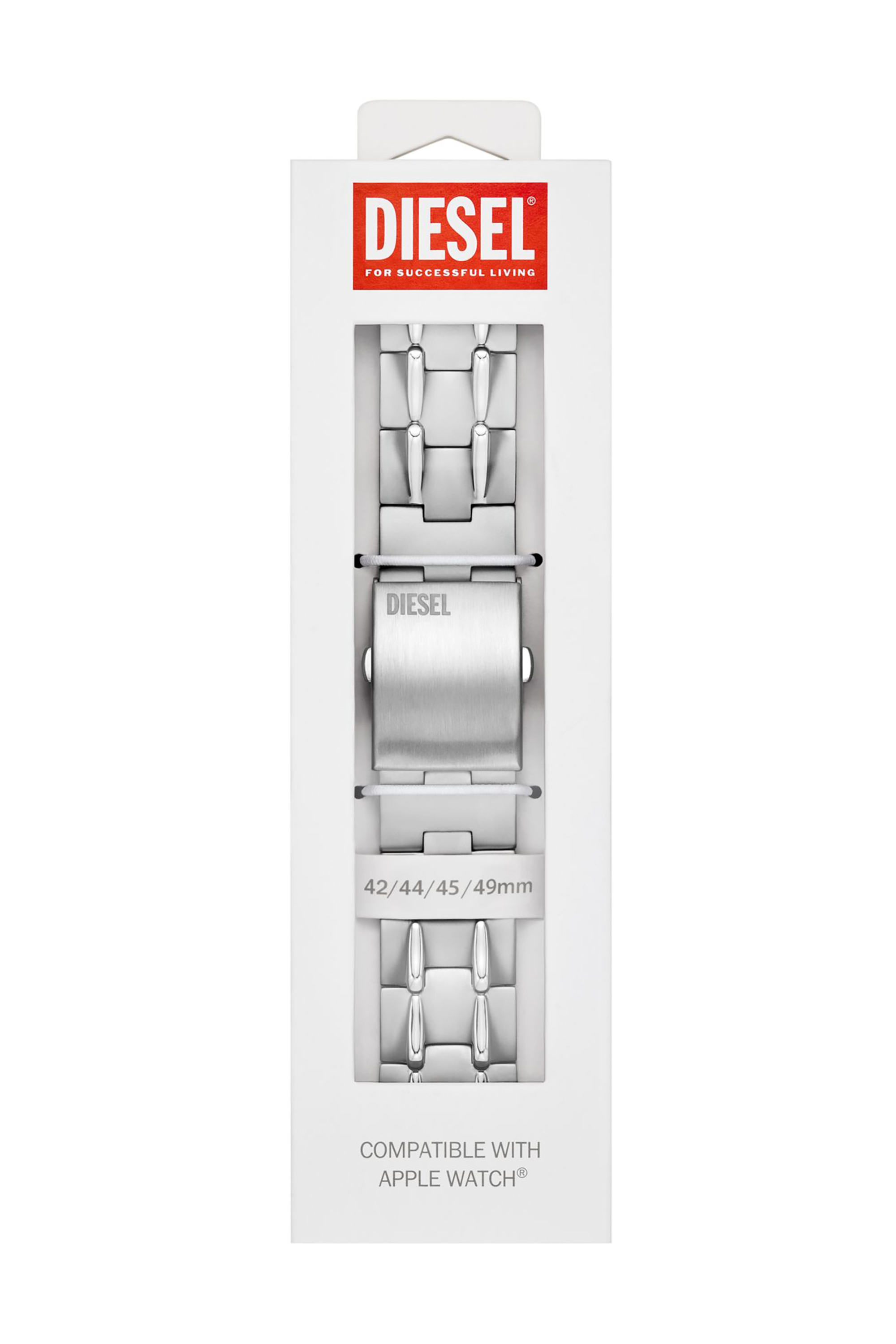 Diesel - DSS0023, Banda de acero inoxidable para Apple Watch®, 42/44/45/49 mm Unisex in Plateado - 2