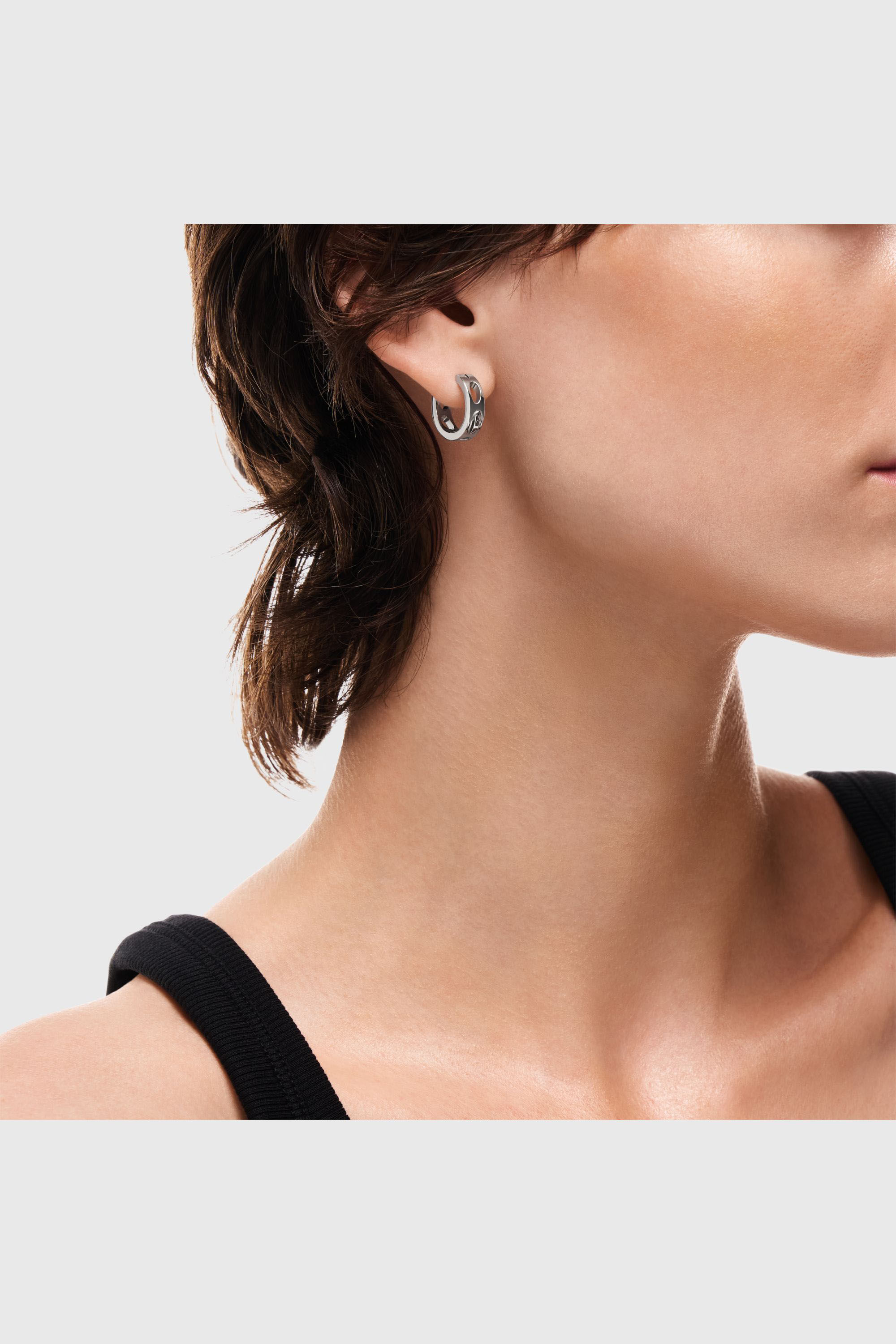 Diesel - DX166440 JEWELLERY, Pendiente de aro de acero inoxidable Unisex in Plateado - 5
