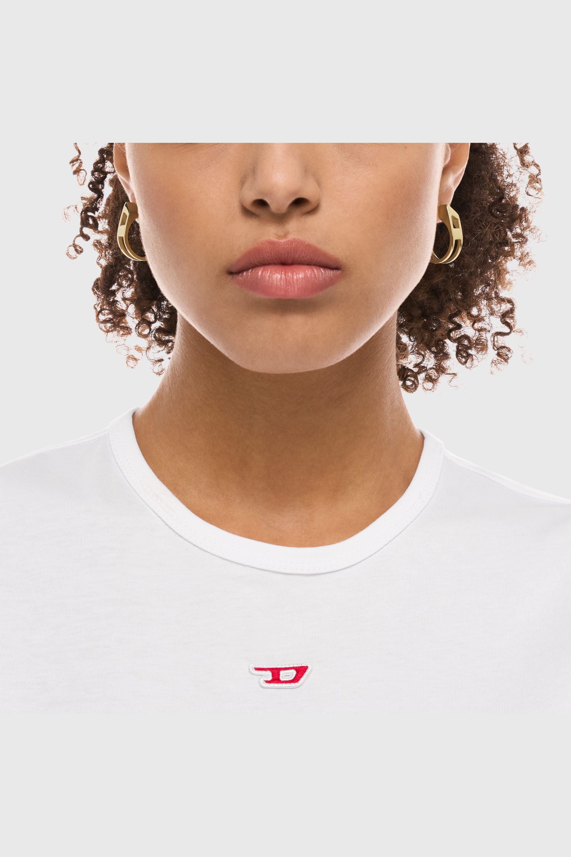 Diesel - DX1671710 JEWELLERY, Pendientes de aro de acero inoxidable con ba&ntilde;o dorado Unisex in Dorado - 3