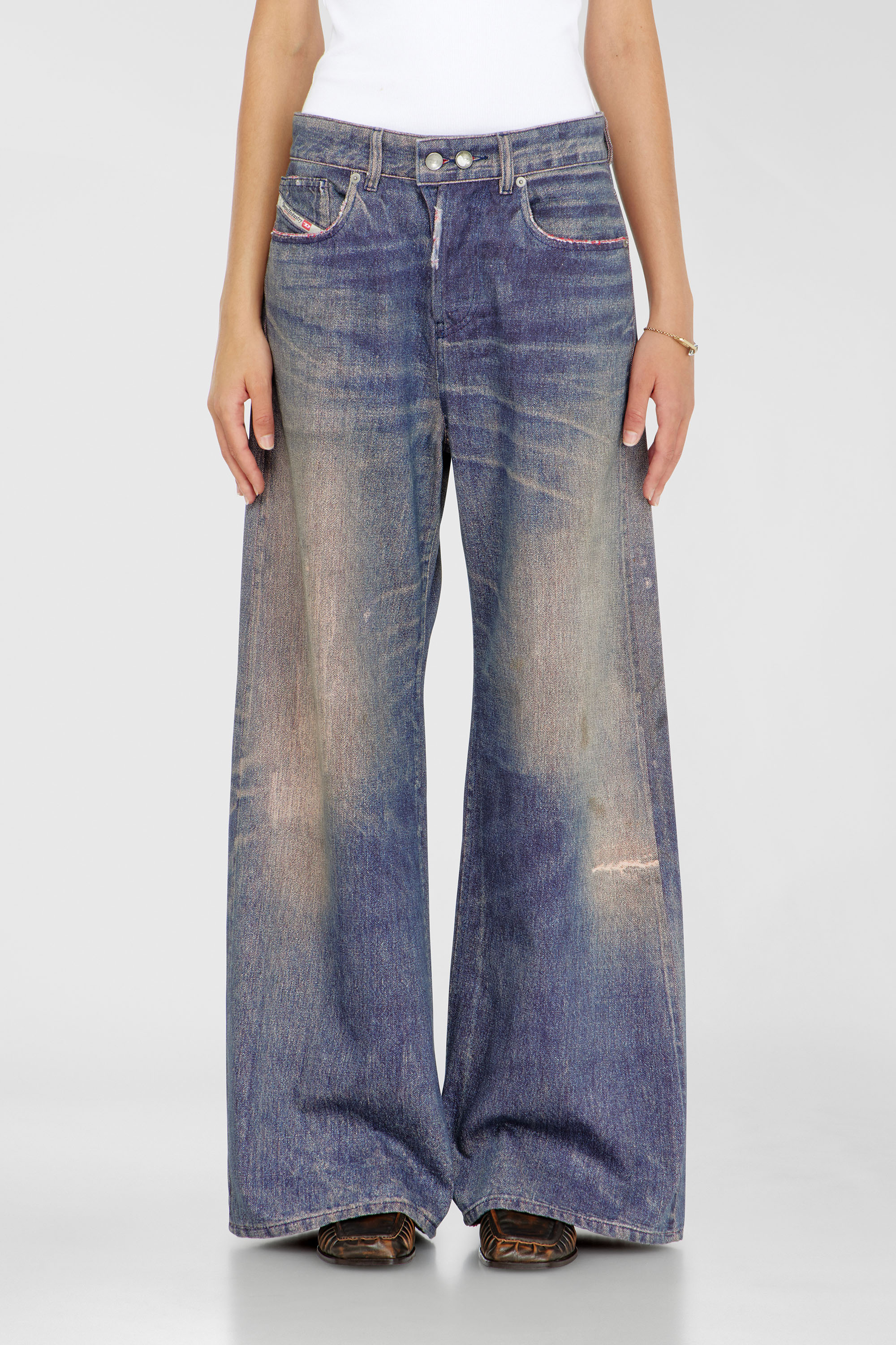 Diesel - Relaxed Jeans 1996 D-Sire 09P95 Mujer, Azul Oscuro - 1