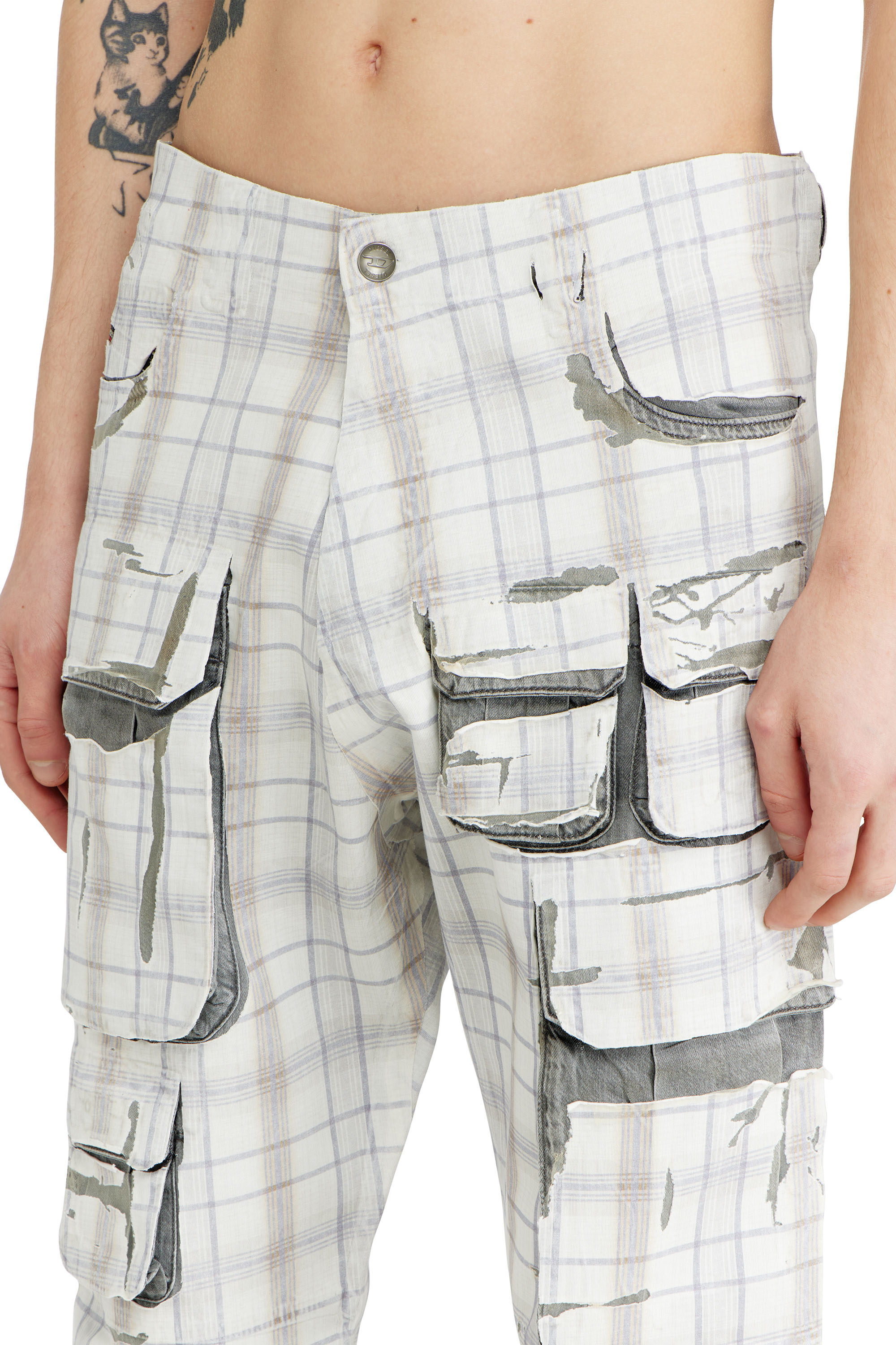 Diesel - Slim Jeans D-DAREK 068WA Hombre, Gris Claro - 4