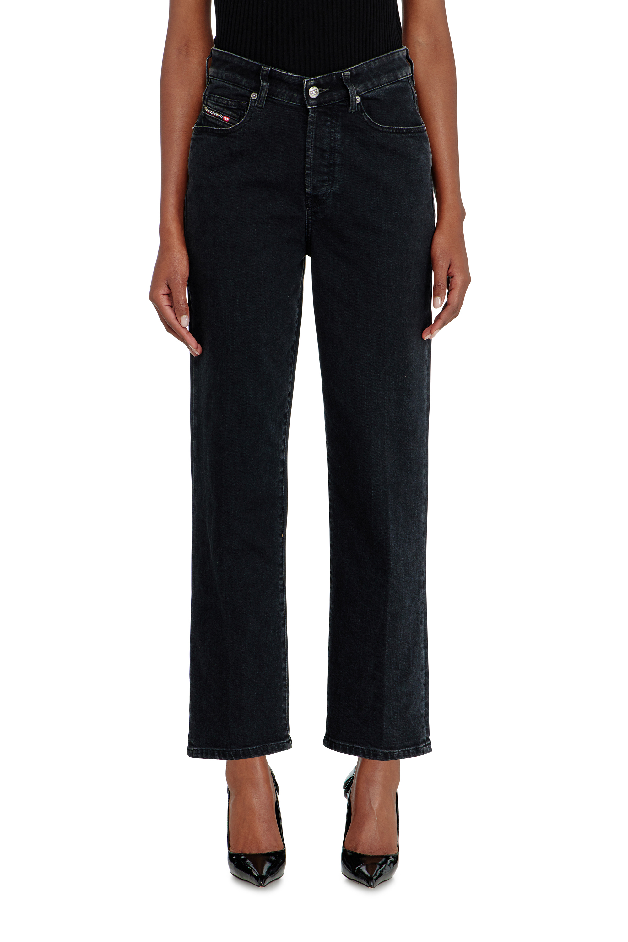 Diesel - Regular Jeans 1981 D-Went 09N89 Mujer, Negro/Gris oscuro - 4