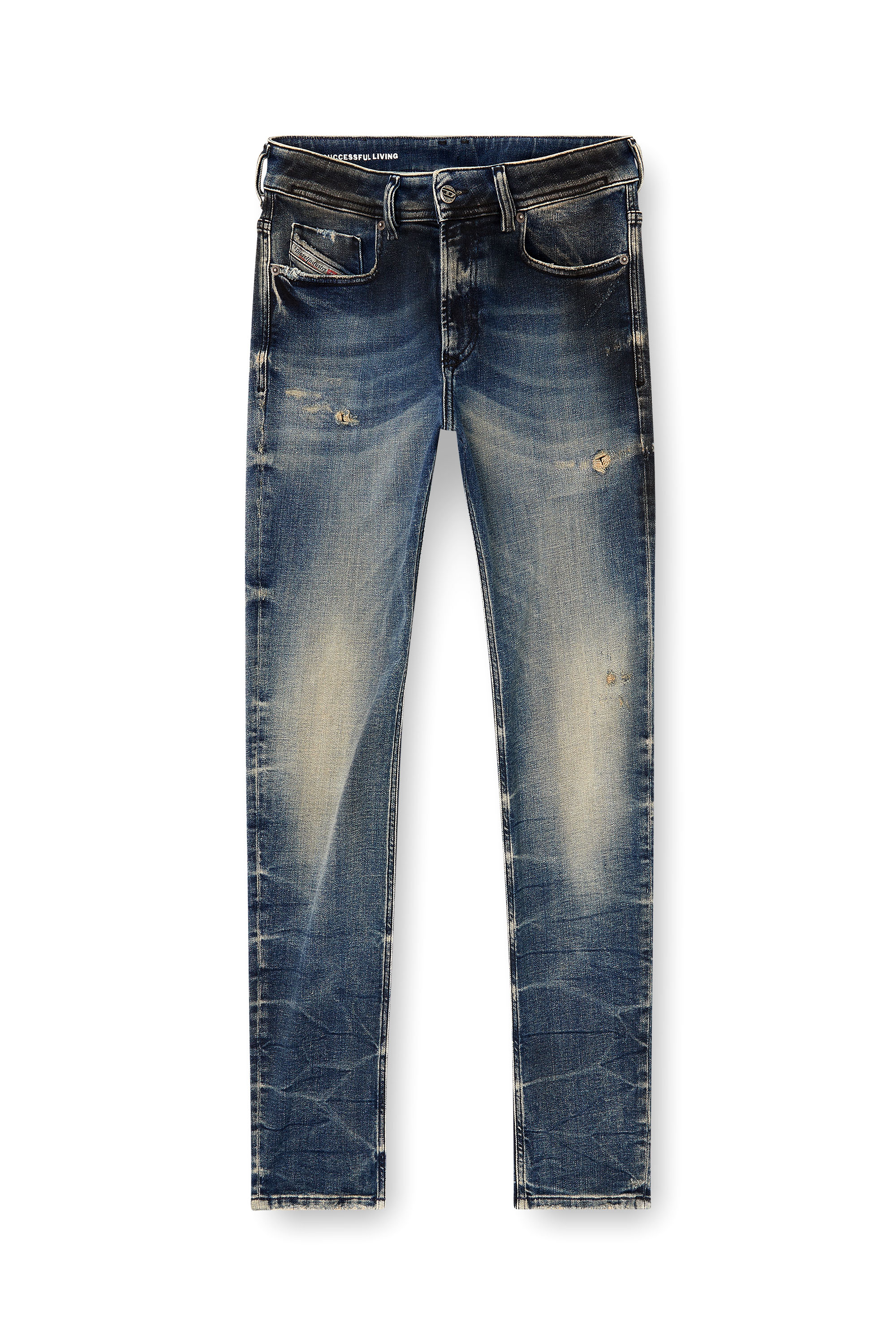 Diesel - Skinny Jeans 1979 Sleenker 09N15 Hombre, Azul medio - 3