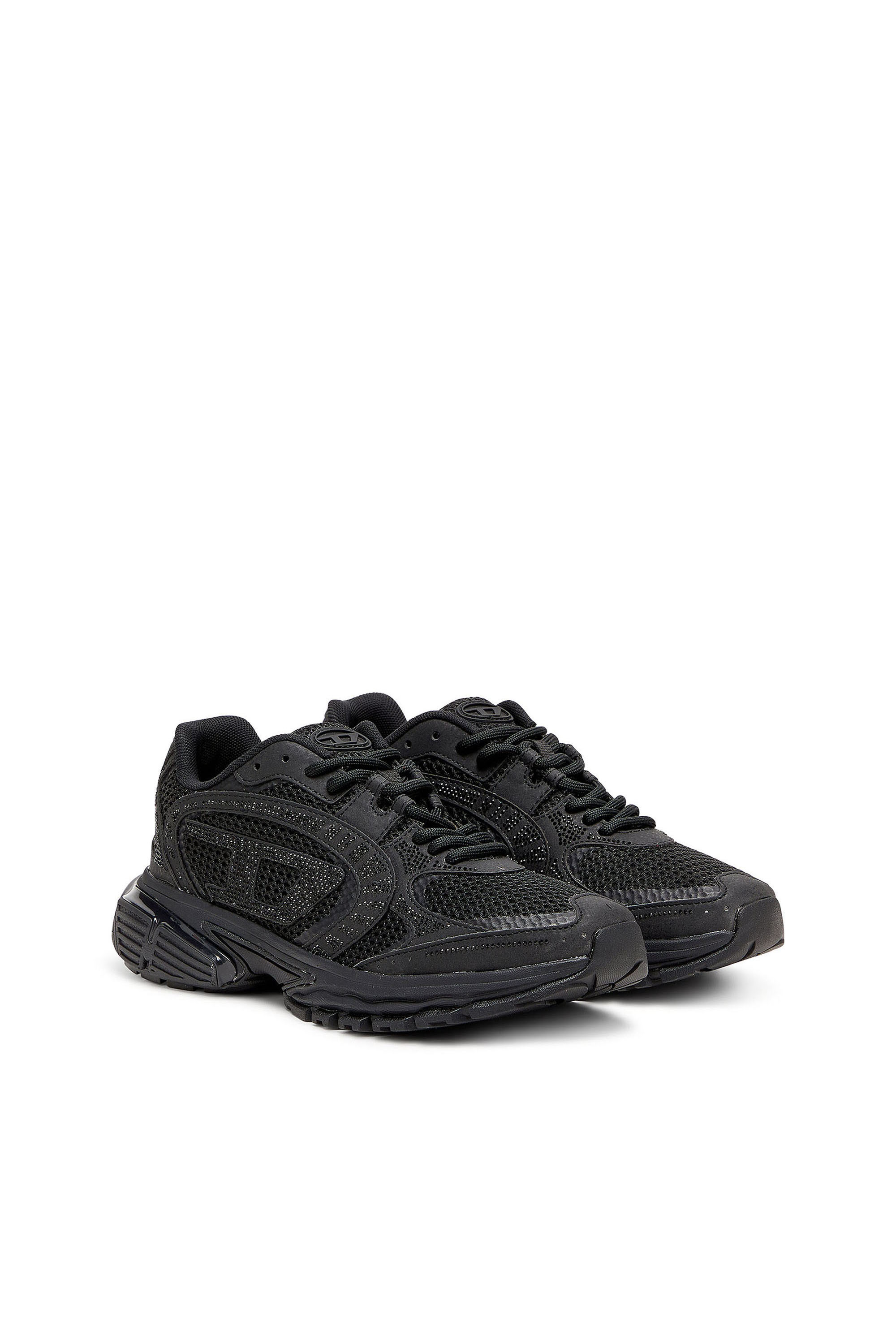 Diesel - S-PRO-V-DENSE LOW W, S-Pro-V-Dense - Zapatillas de malla con cristales Mujer in Negro - 2
