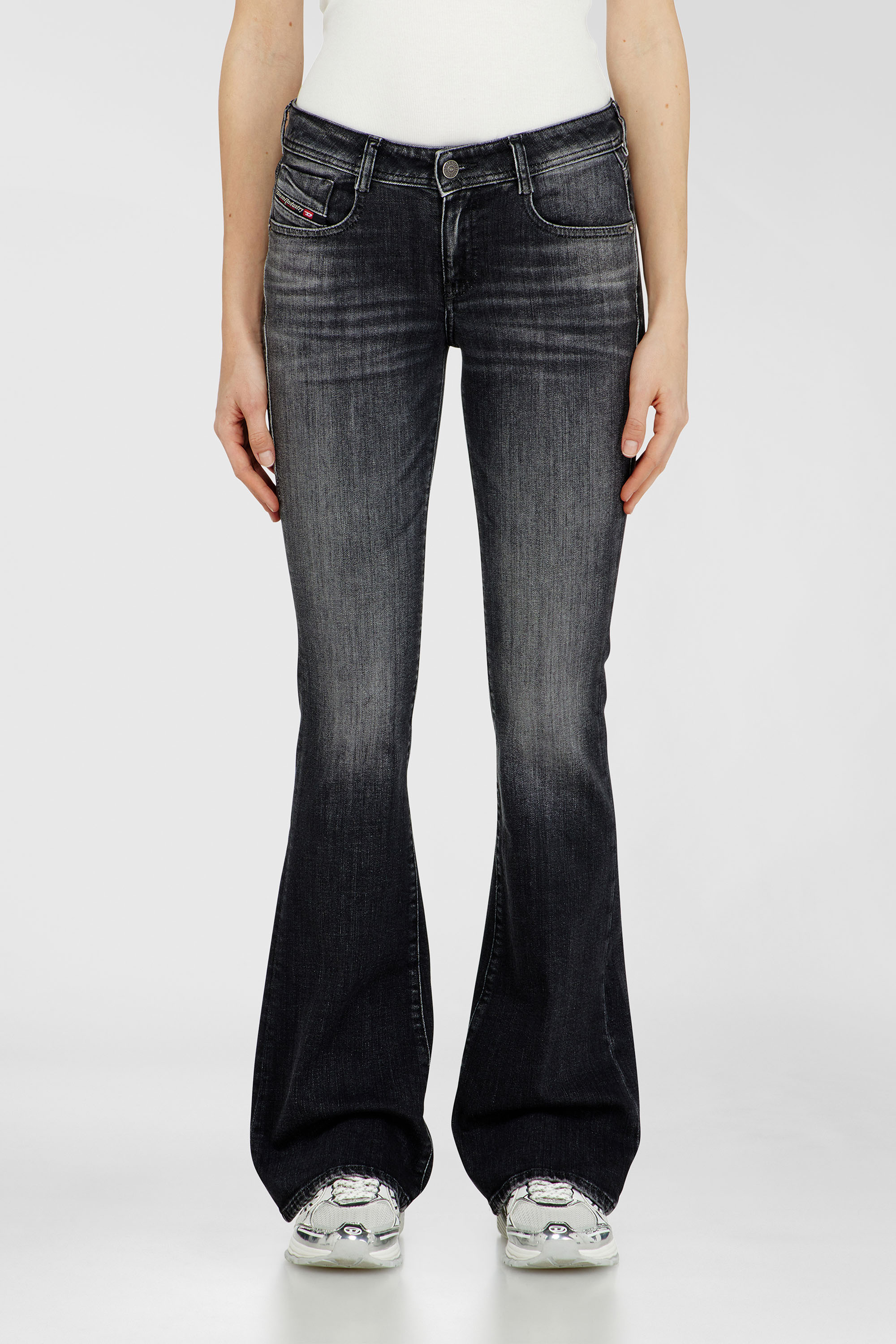 Diesel - Bootcut Jeans 1969 D-Ebbey 09L98 Mujer, Negro/Gris oscuro - 1