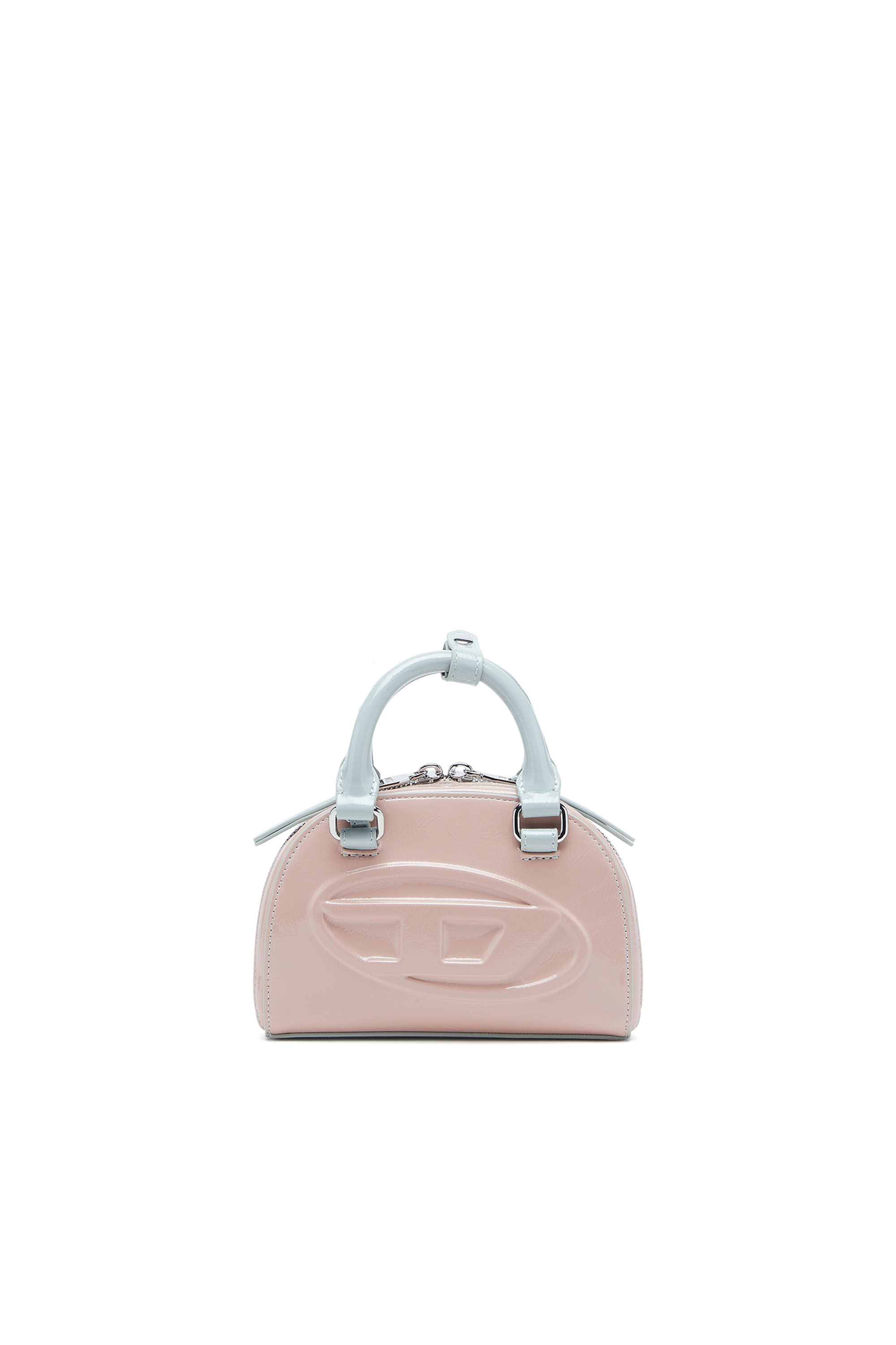 Diesel - 1DR DOME CROSSBODY XS, 1DR Dome-Bolso bandolera mini con efecto naplak Mujer in Rosa - 1