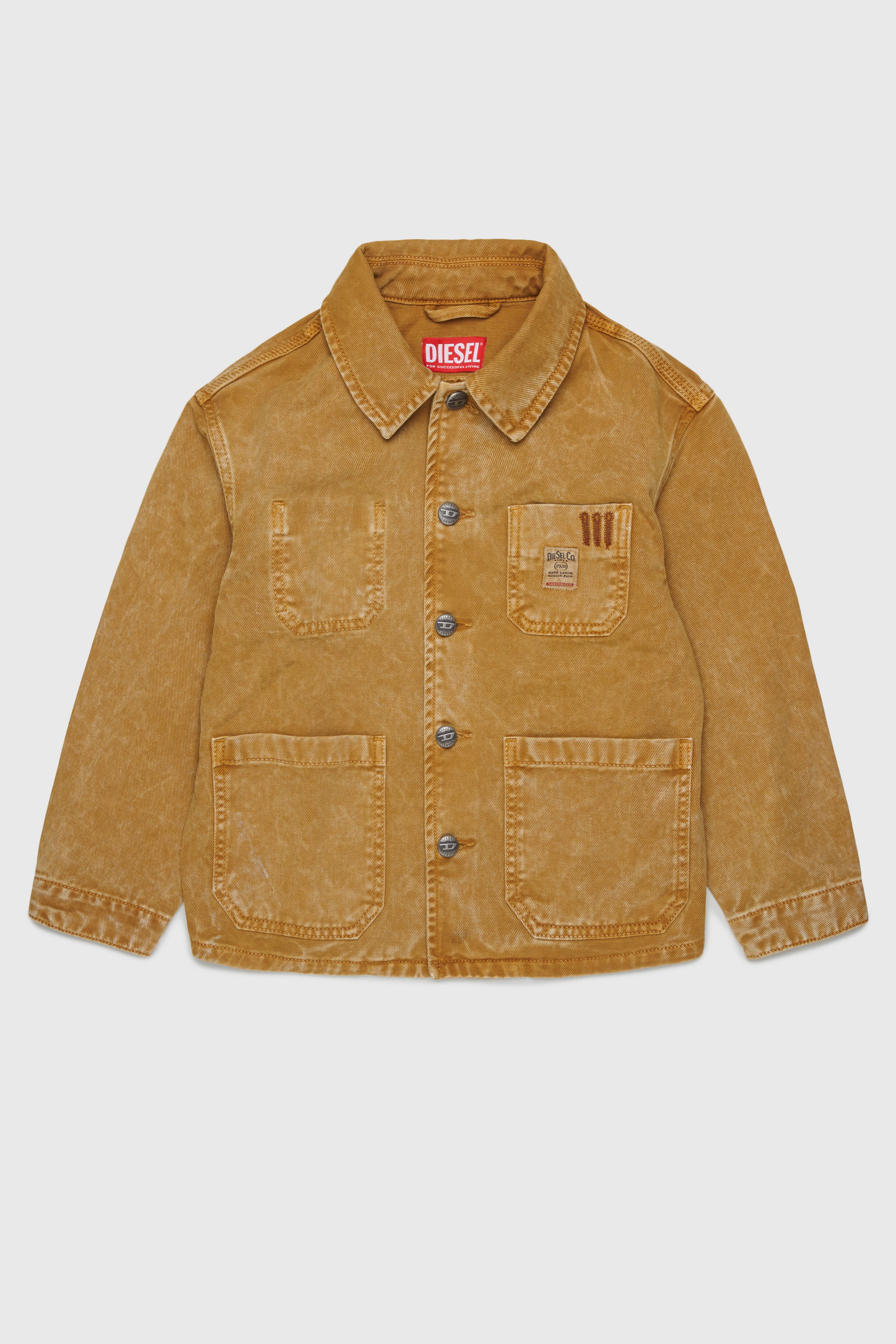 Diesel - JSTACK, Man's Workwear-style shirt jacket in Brown - 1