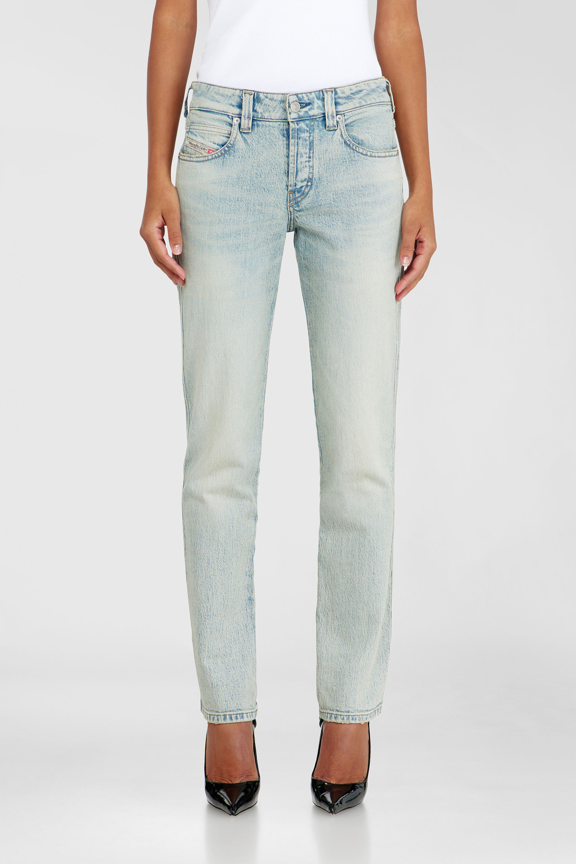 Diesel - Slim Jeans 1992 D-Jiann 0KBBK Mujer, Azul Claro - 4