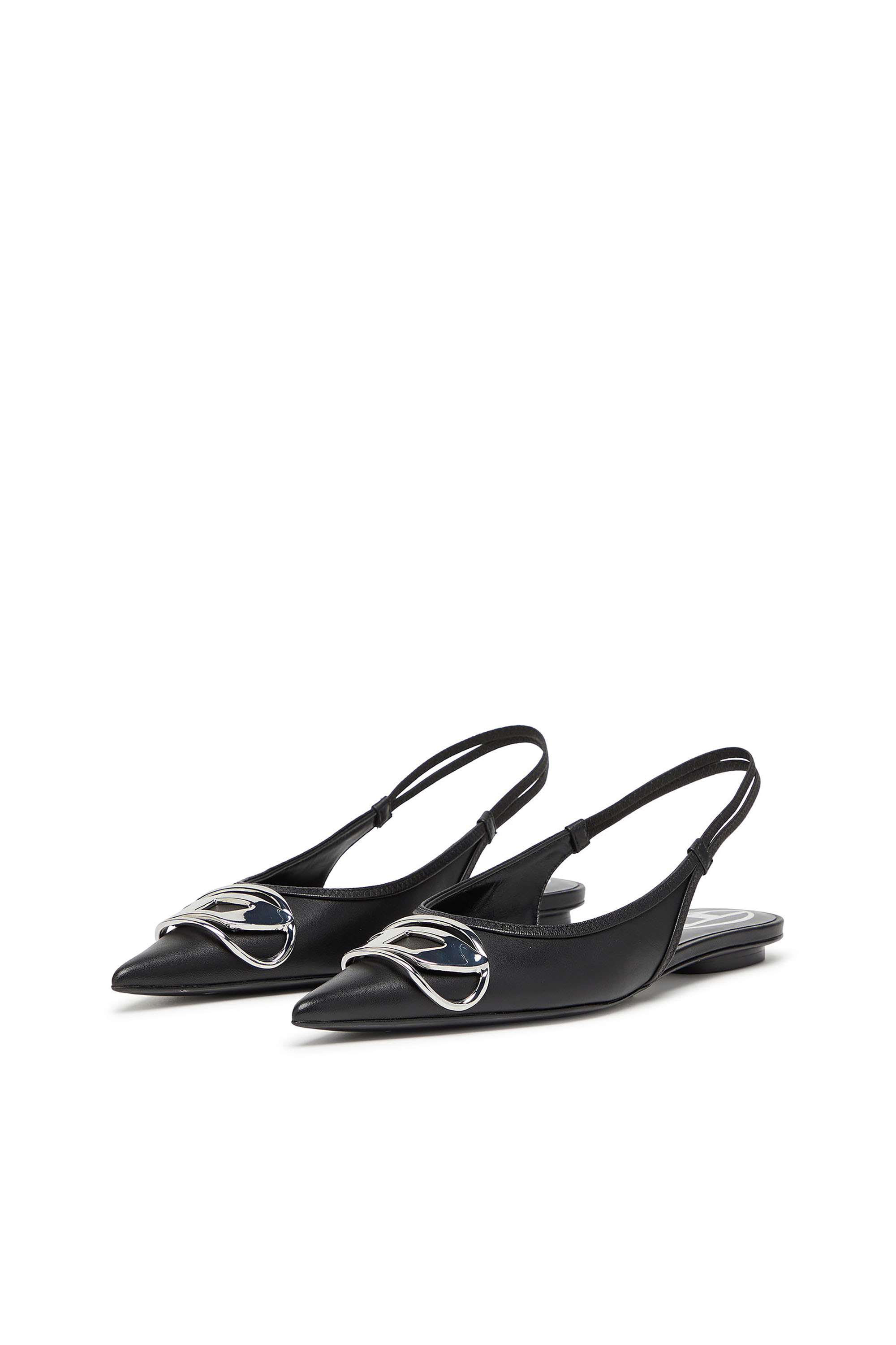 D-VENUS SB BAL, Negro Diesel - D-VENUS SB BAL, D-Venus-Zapatos planos sin talón en cuero napa Mujer in Negro - 8