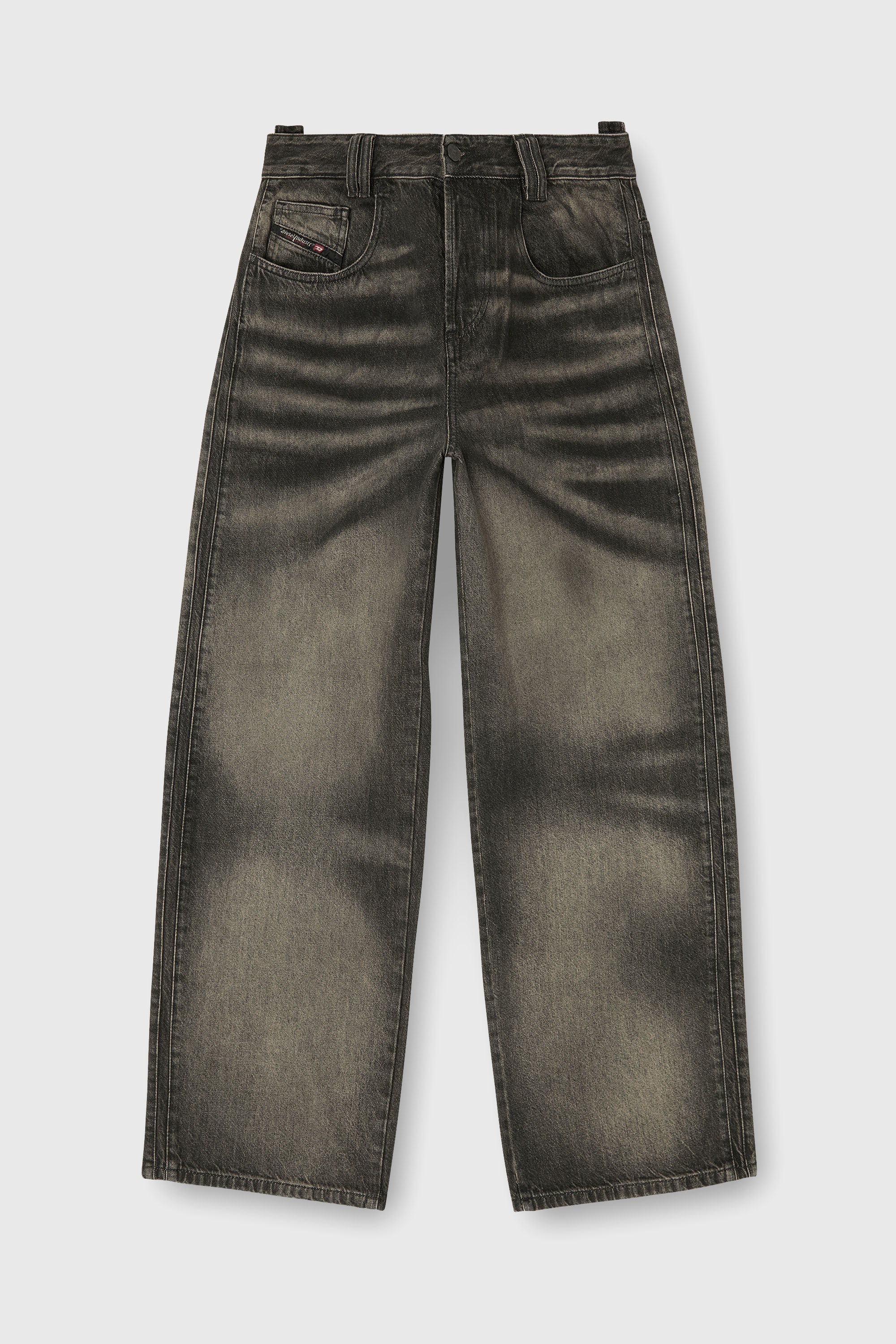 Diesel - Relaxed Jeans 1982 D-Hakou 09R33 Unisex, Negro/Gris oscuro - 2