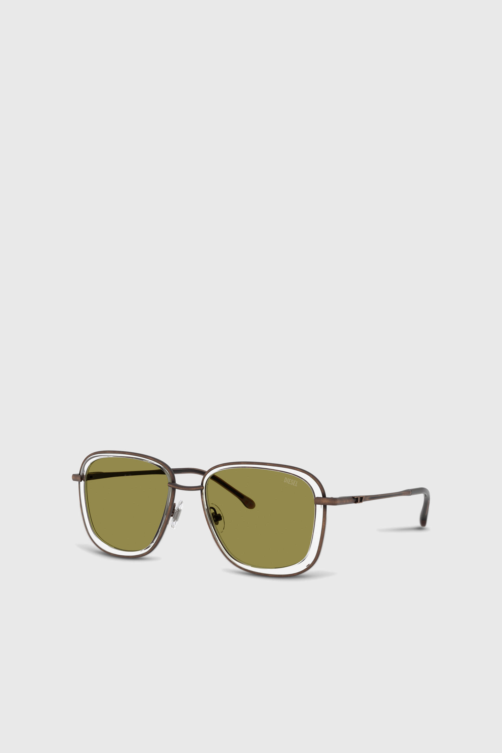 Diesel - 0DL1017, Gafas de sol cuadradas Unisex in Verde - 4