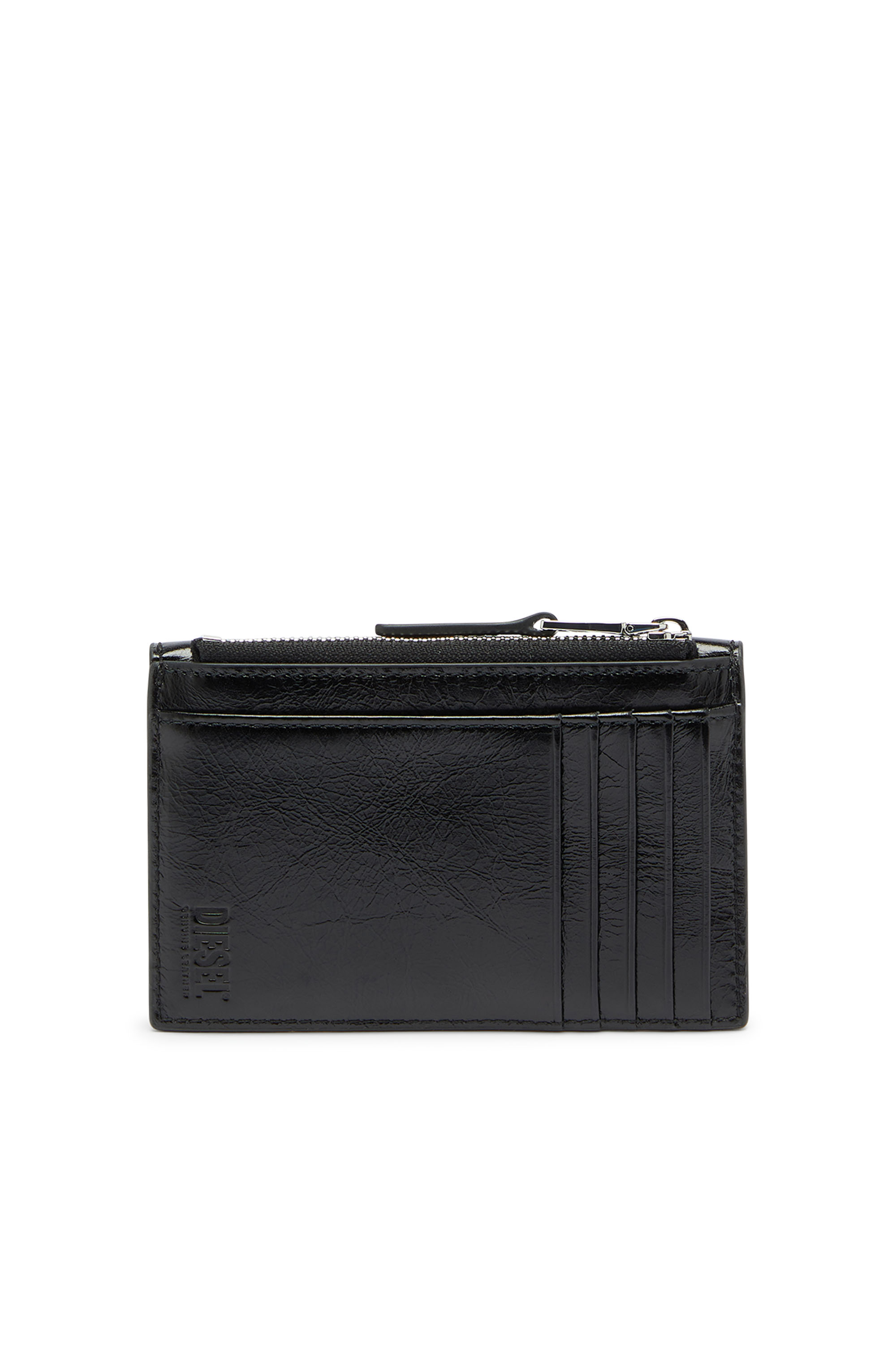 Diesel - D-ENVELOP CARD HOLDER, Tarjetero tipo sobre en piel brillante arrugada Mujer in ToBeDefined - 2