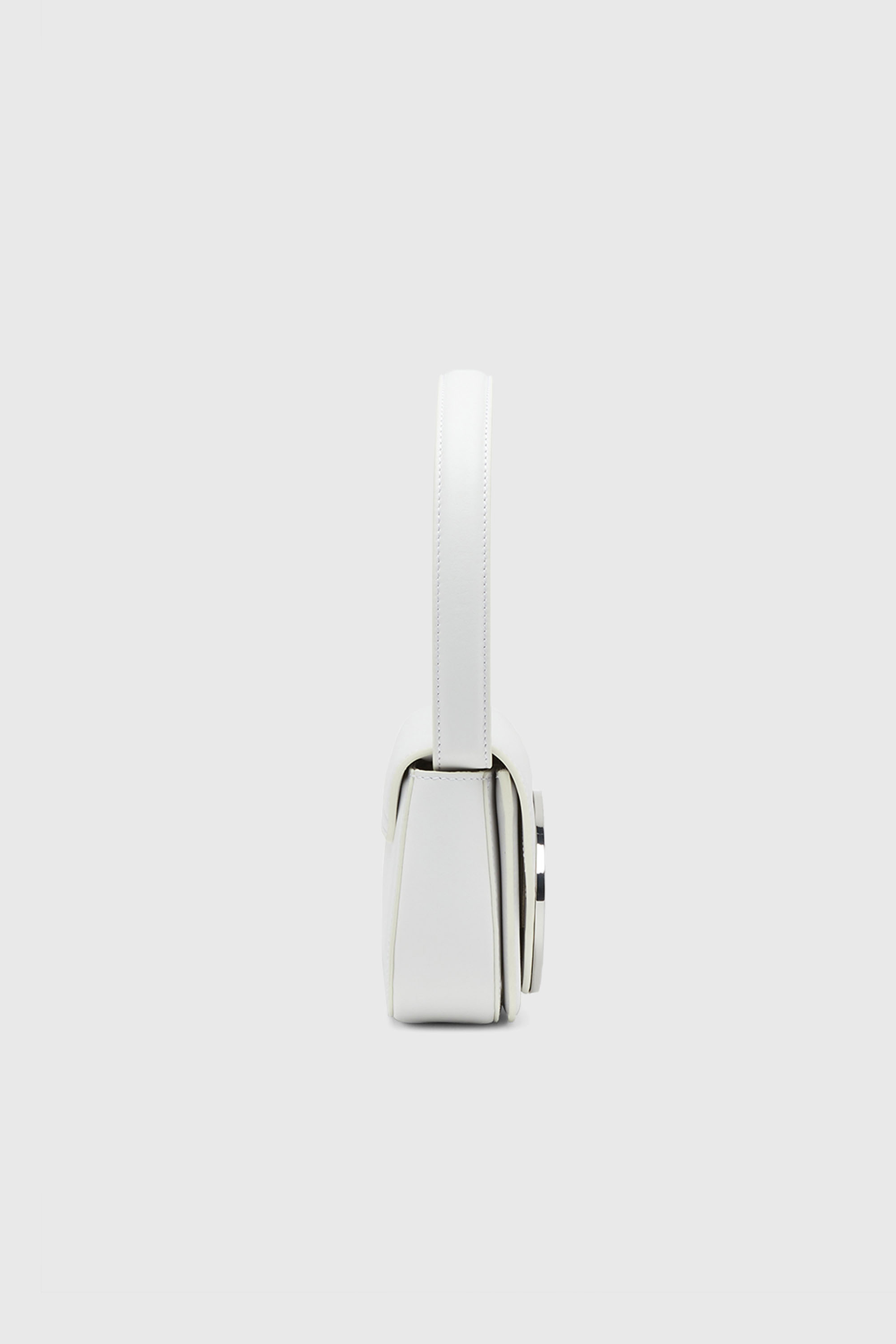 Diesel - 1DR, 1DR-Bolso ic&oacute;nico de hombro de cuero napa Mujer in Blanco - 5