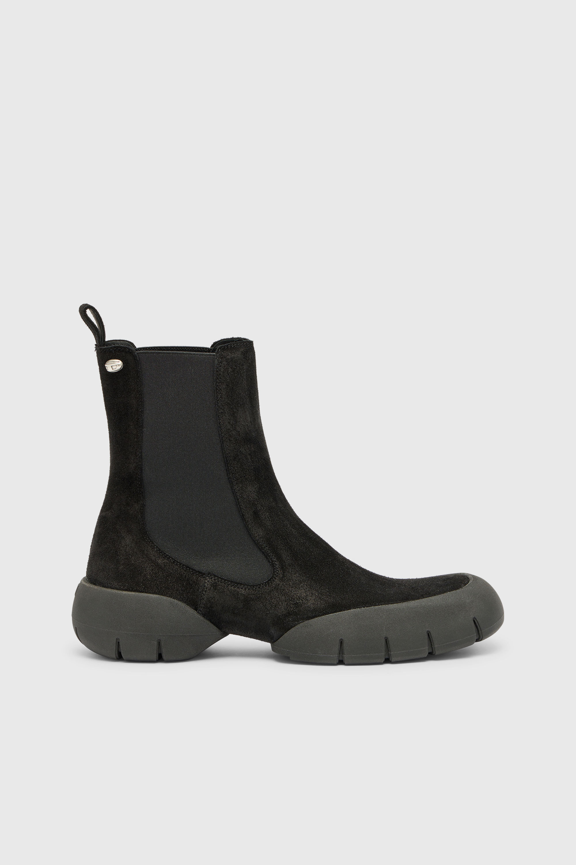 Diesel - D-MATHIEU CH, D-Mathieu - Botas de ante con suela de goma Hombre in Negro - 1