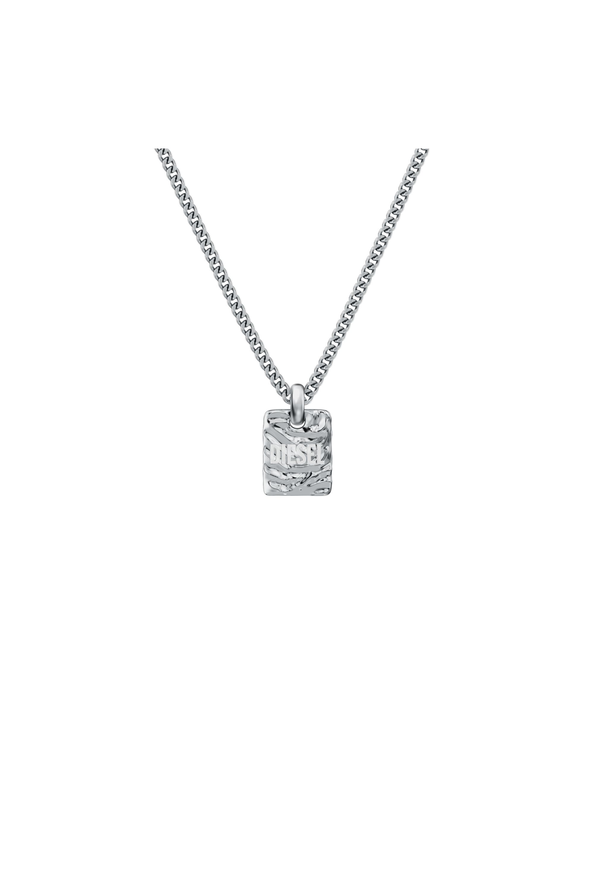 Diesel - DX1734040, Unisex's Stainless Steel Pendant Necklace in Silver - 2
