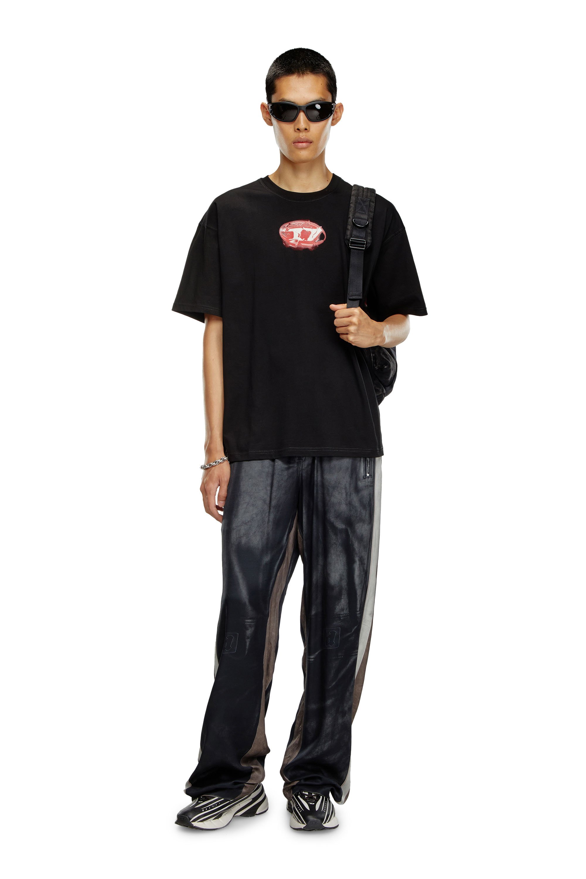 Diesel - T-BOXT-K3, Hombre Camiseta con logotipo con efecto brillante in Negro - Image 2