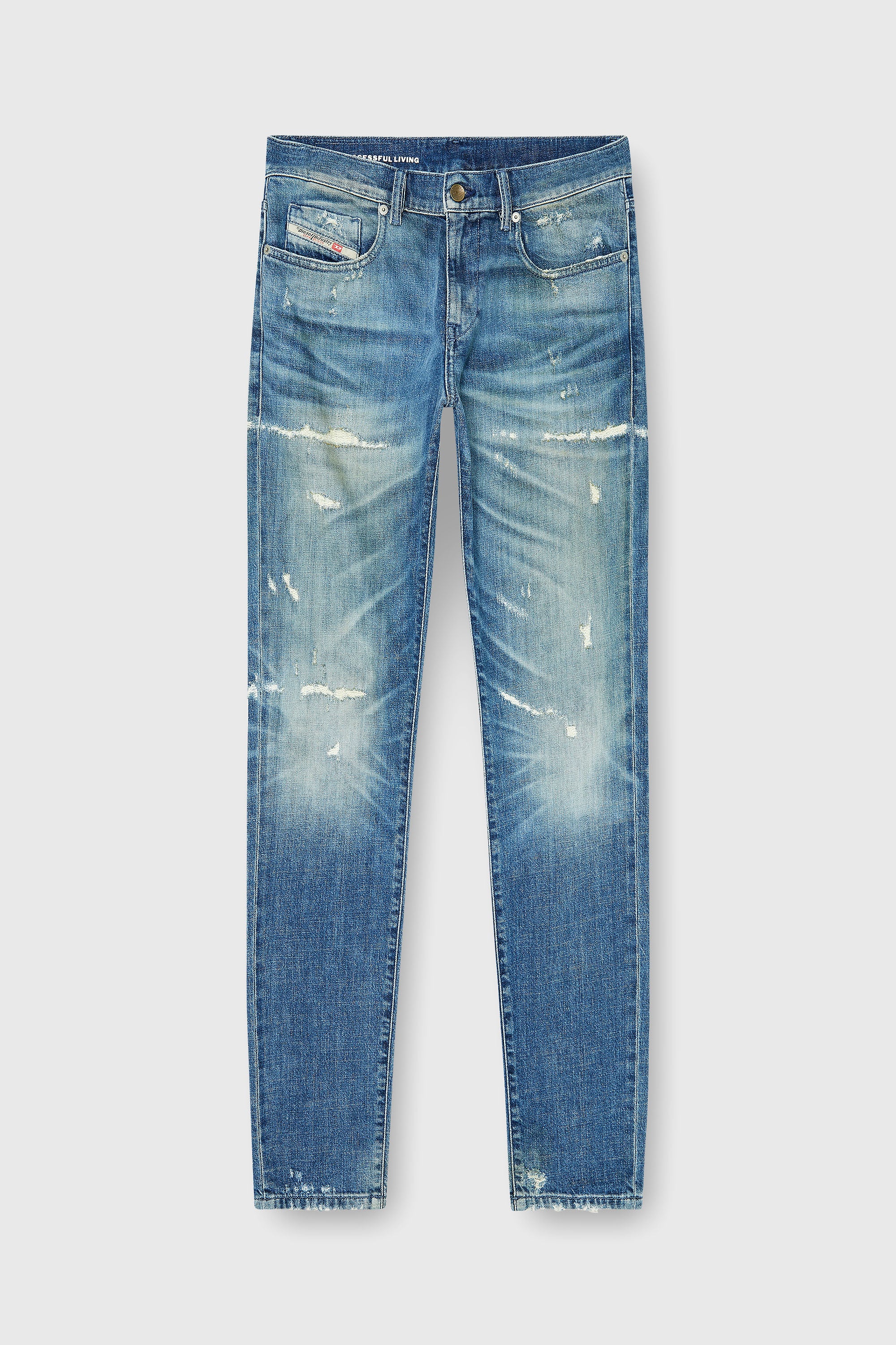 Diesel - Slim Jeans 2019 D-Strukt 007EN Hombre, Azul medio - 2