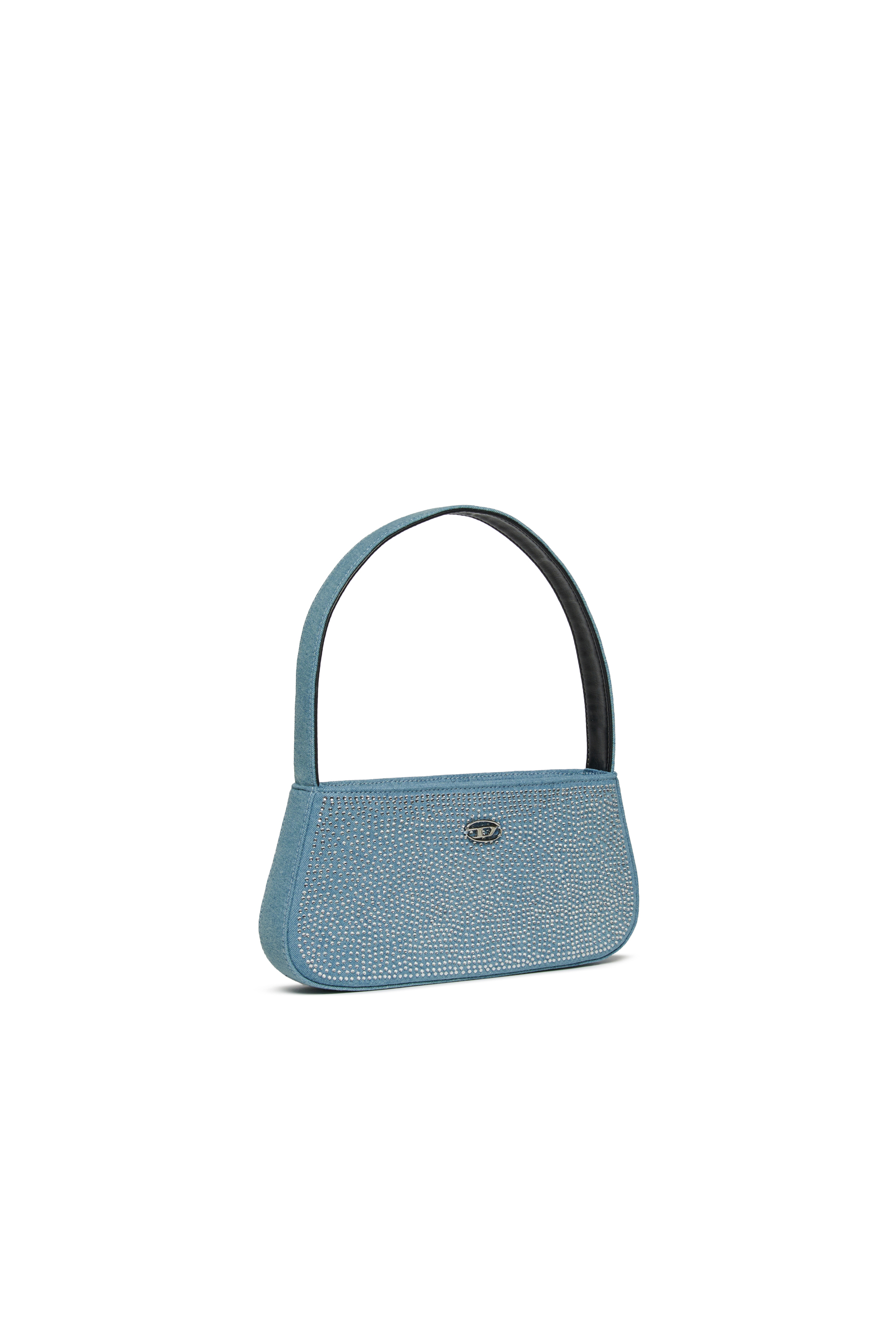 Diesel - WJULIE, WJulie - Bolso de algodón con strass Mujer in Azul marino - 3