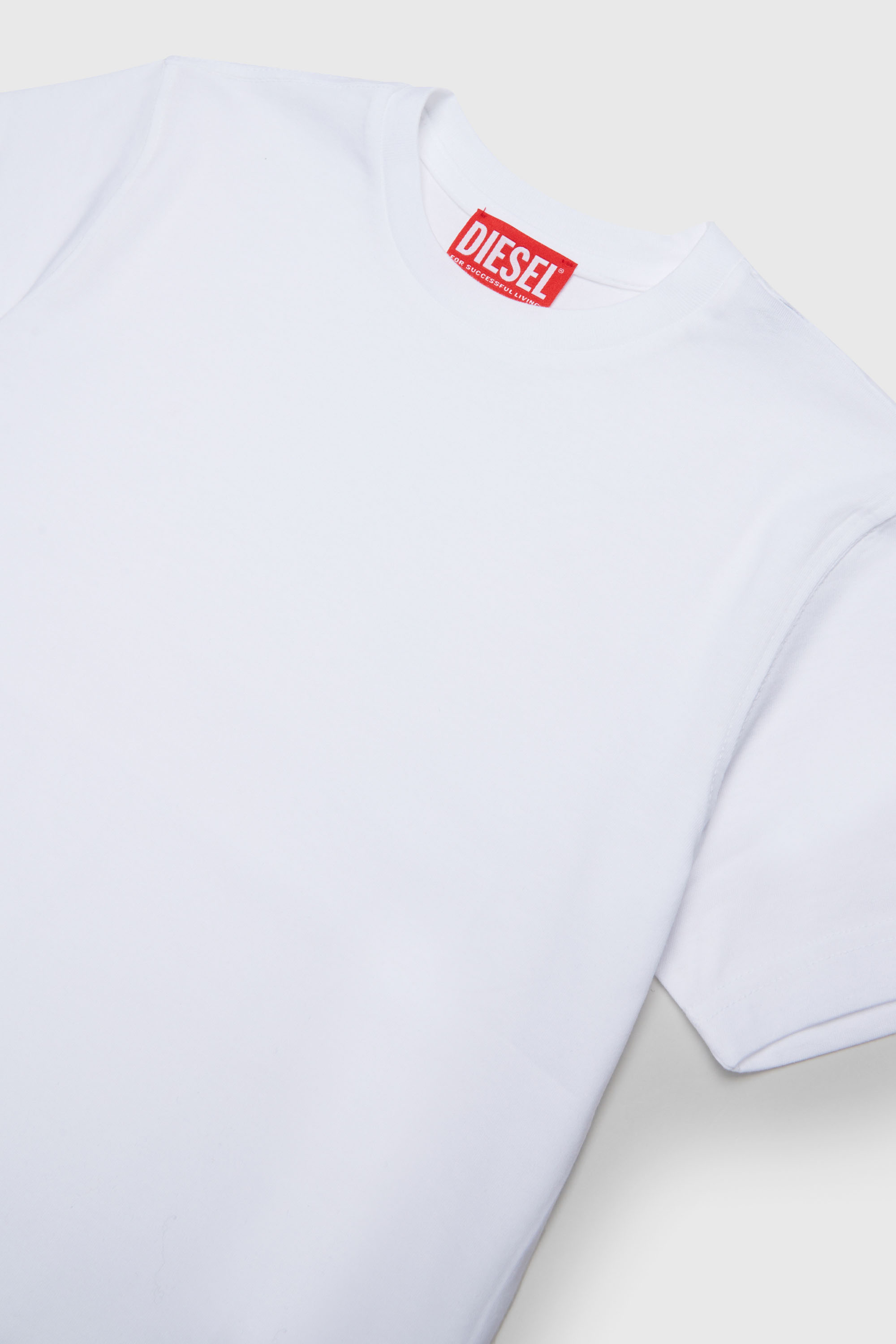 Diesel - TPRES, Camiseta con logo recortado Hombre in Blanco - 3
