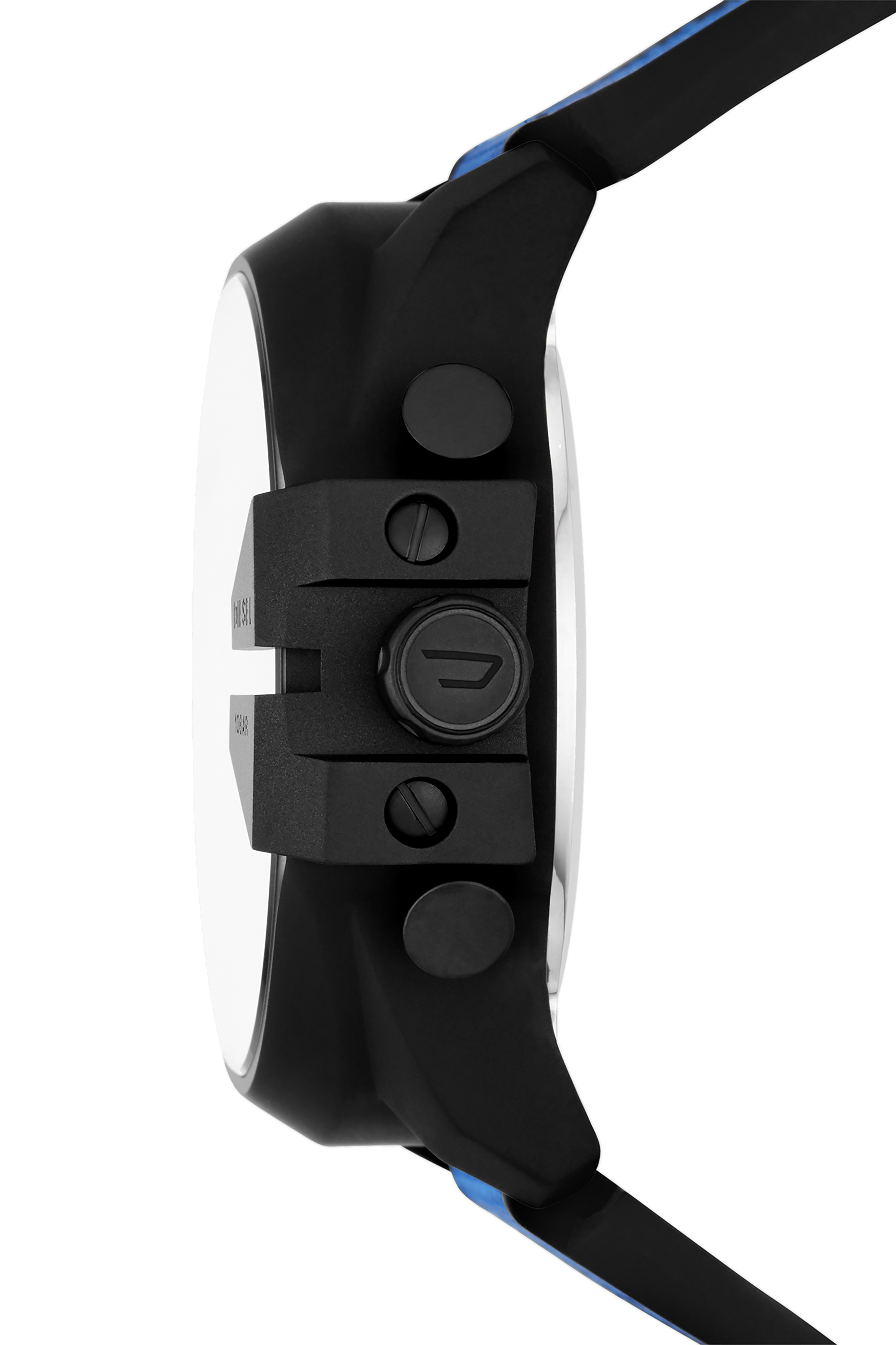 Diesel - DZ4550, Reloj analógico-digital Mega Chief con correa azul en nailon y silicona Hombre in Azul marino - 3