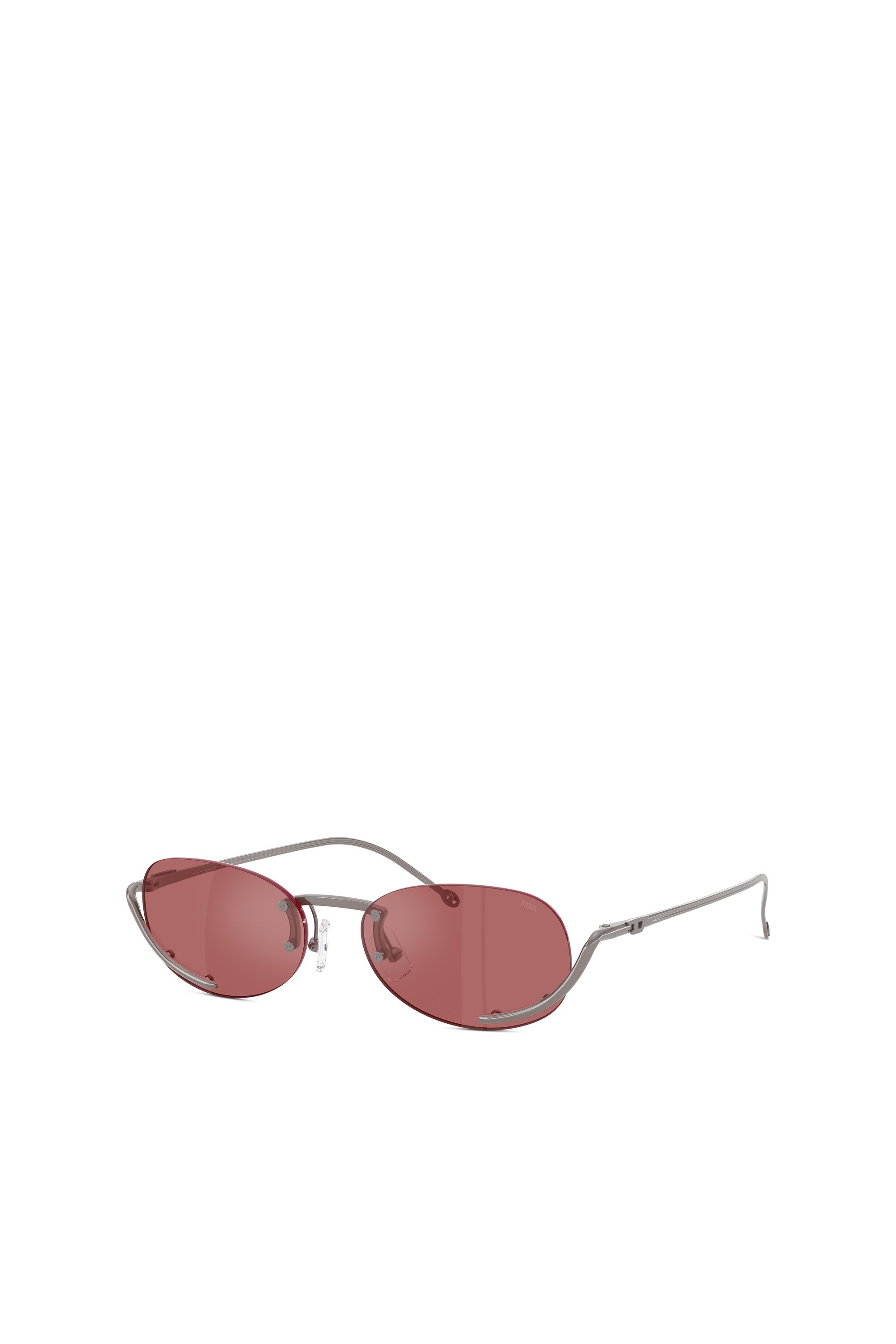 Diesel - 0DL1004, Gafas ovales Unisex in Rojo - 4